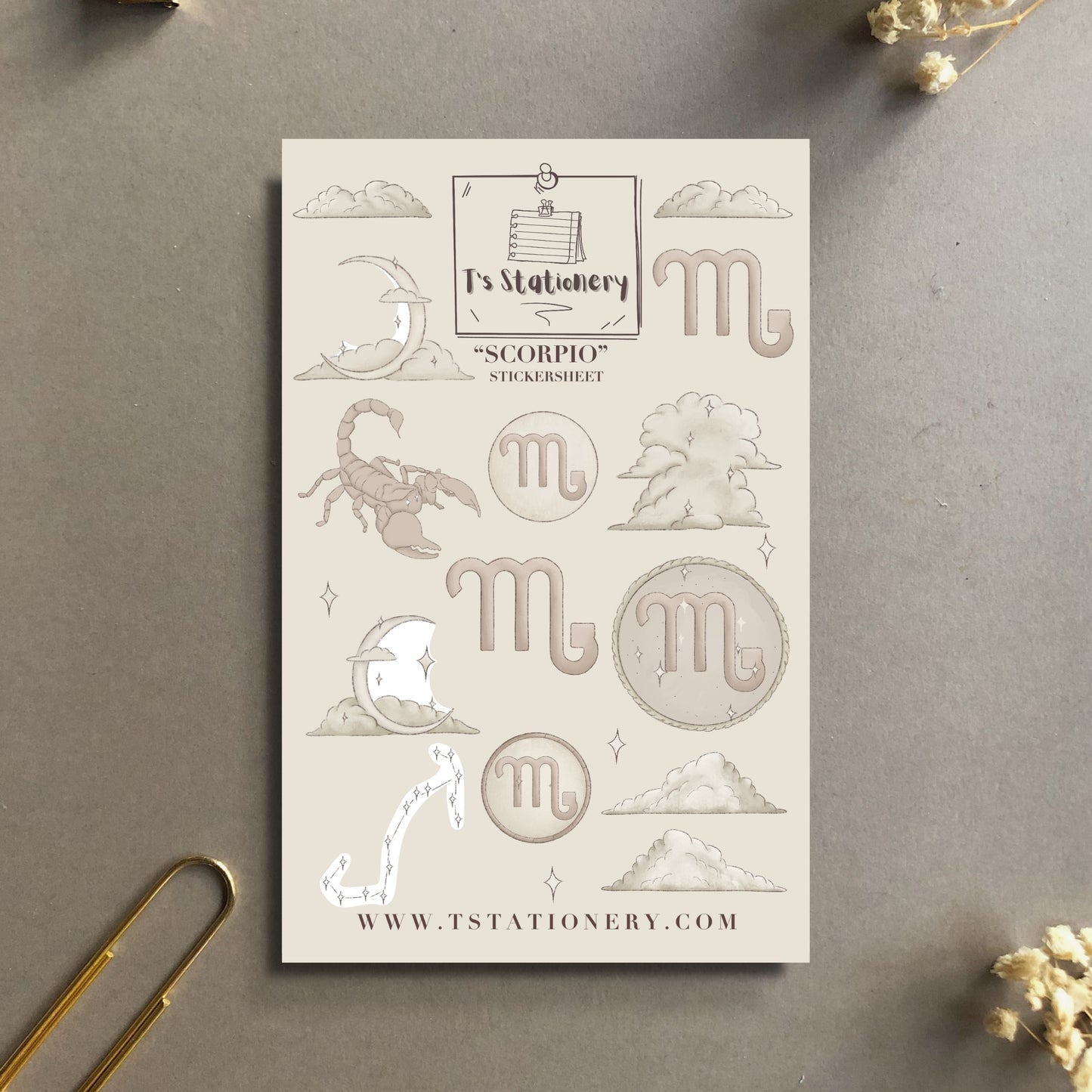 "Scorpio" Sticker Sheet