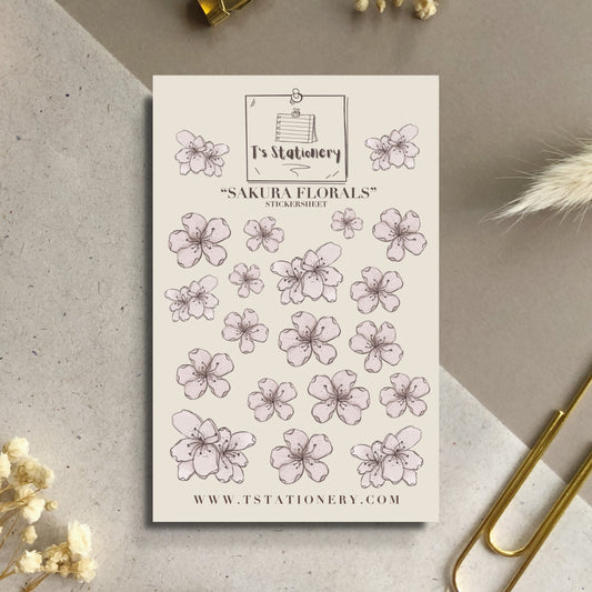 "Sakura Florals" Sticker Sheet