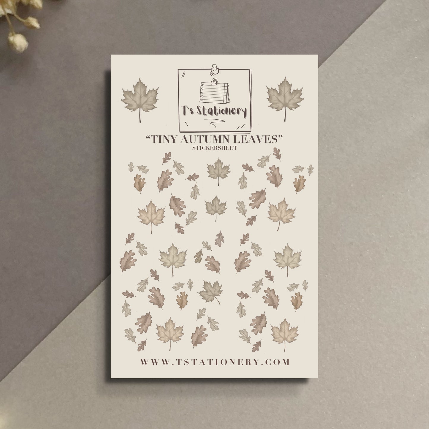"Tiny Leaves"  Sticker Sheet