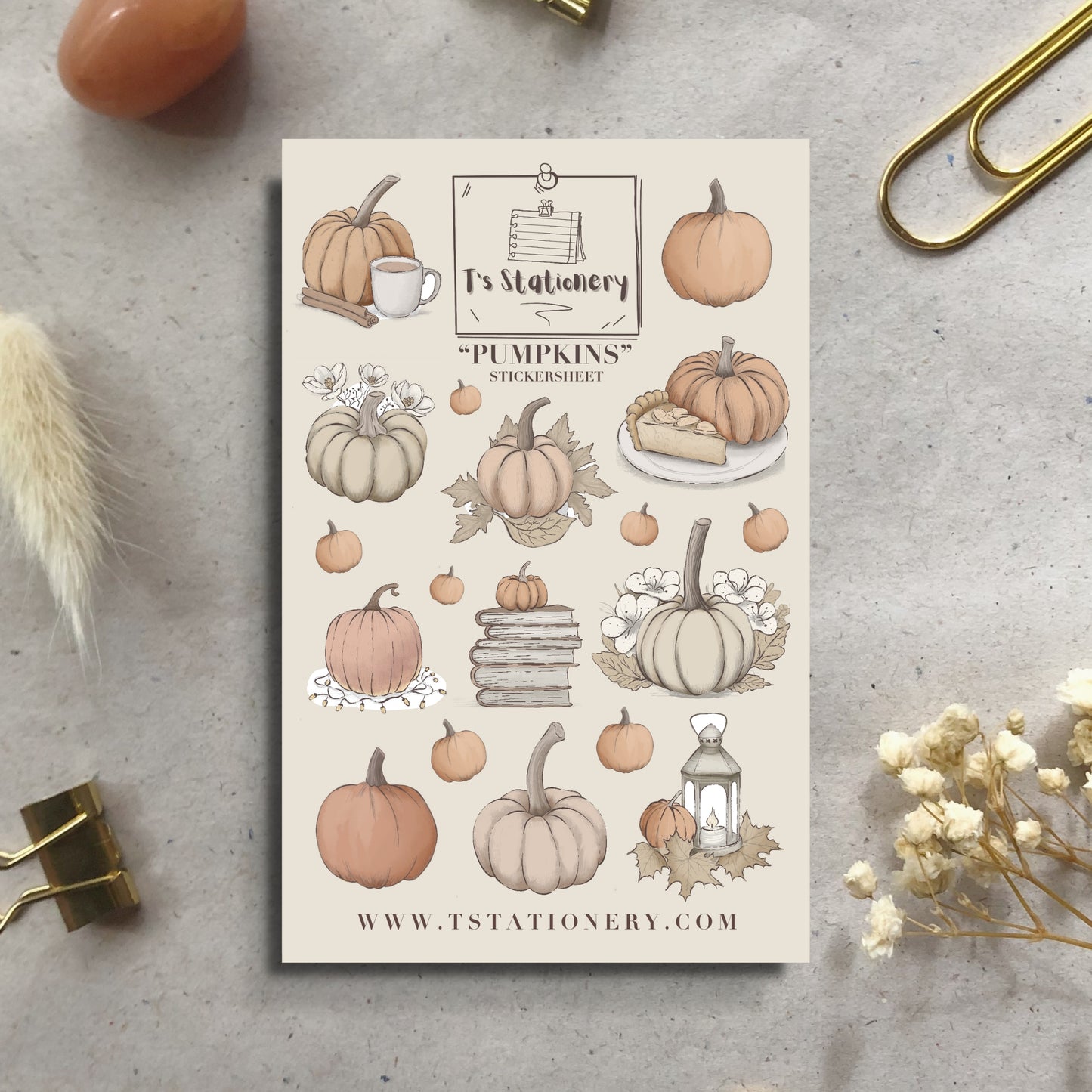 "Pumpkins"  Sticker Sheet