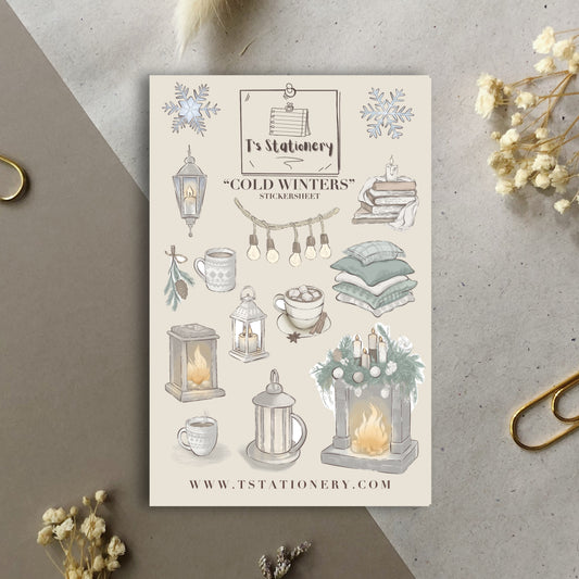 "Cold Winters"  Sticker Sheet