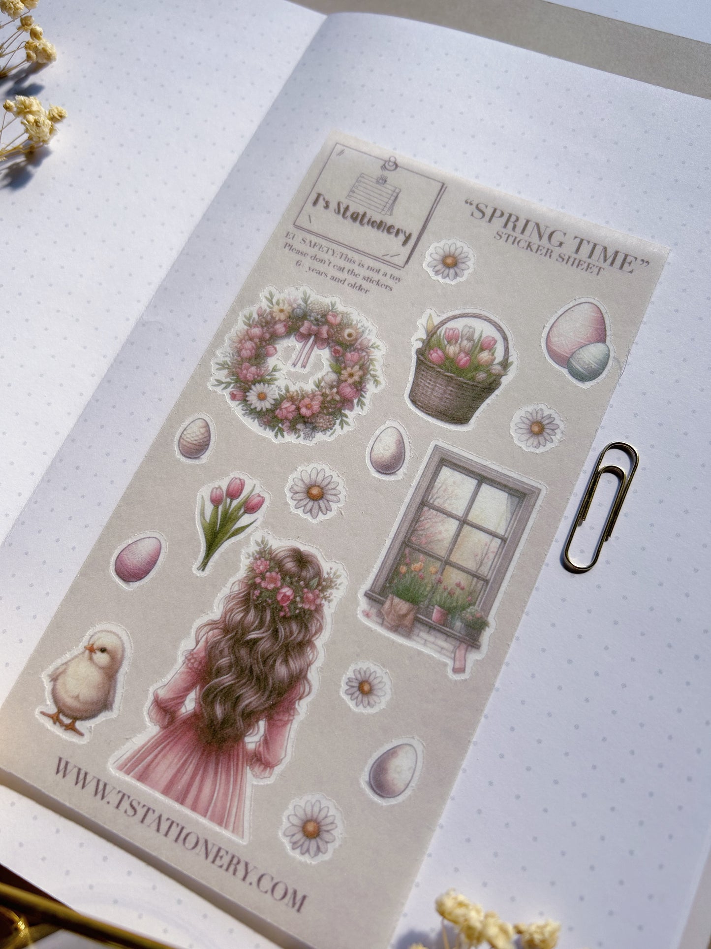 "Spring Time"  Sticker Sheet