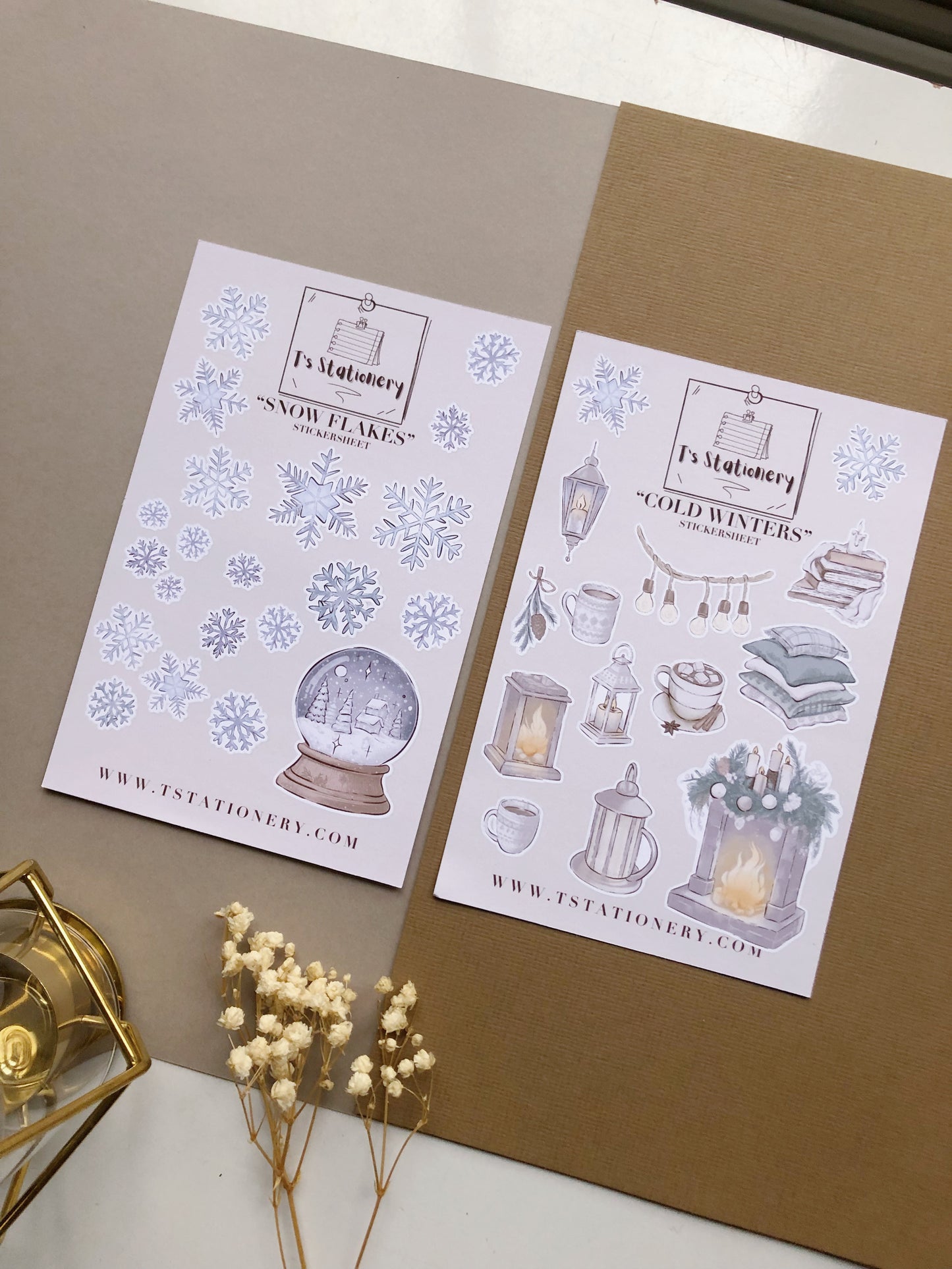 "Winter Forest Sticker Set Of 10"