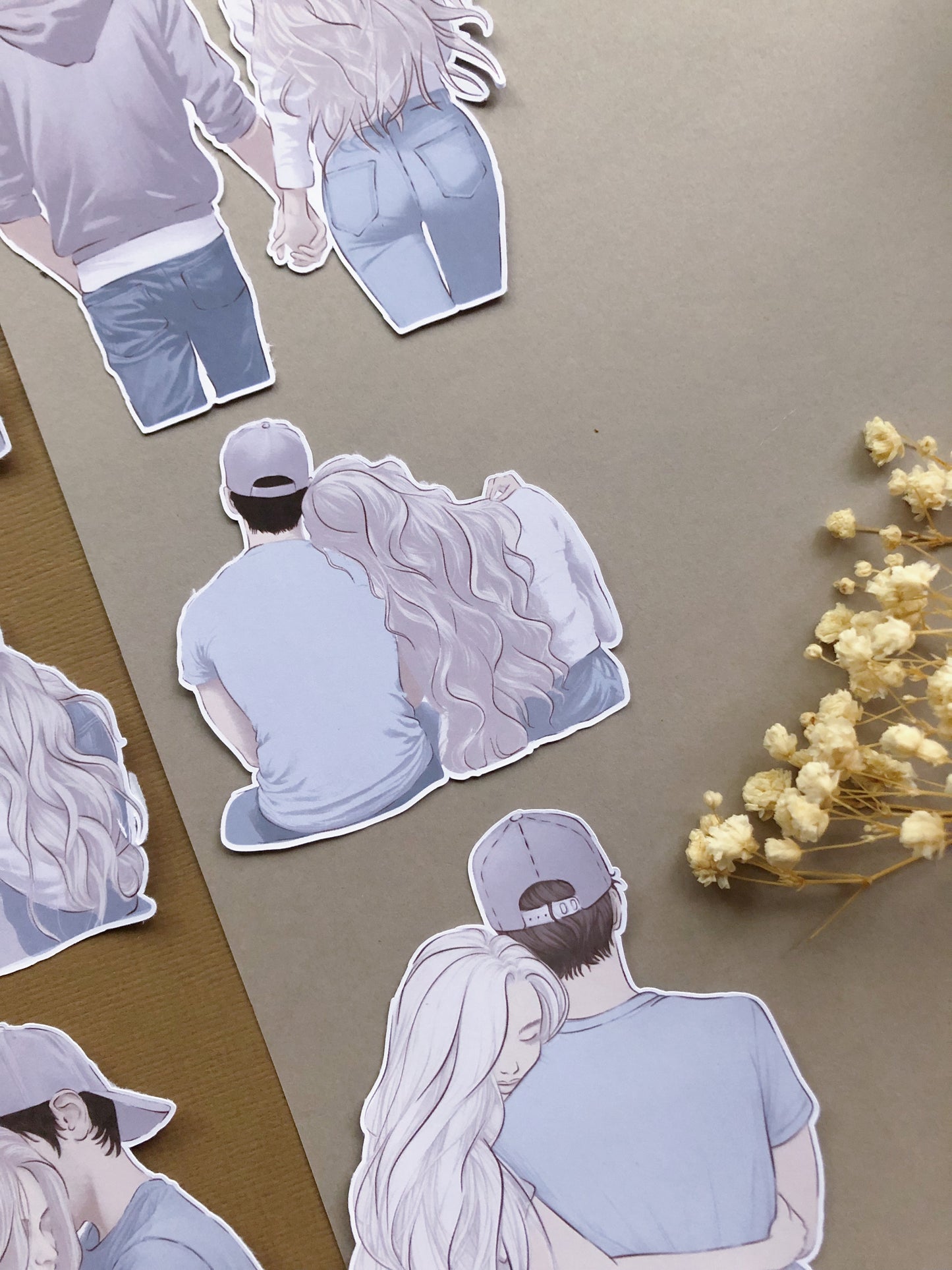 "Couple Die Cuts" Sticker Bag