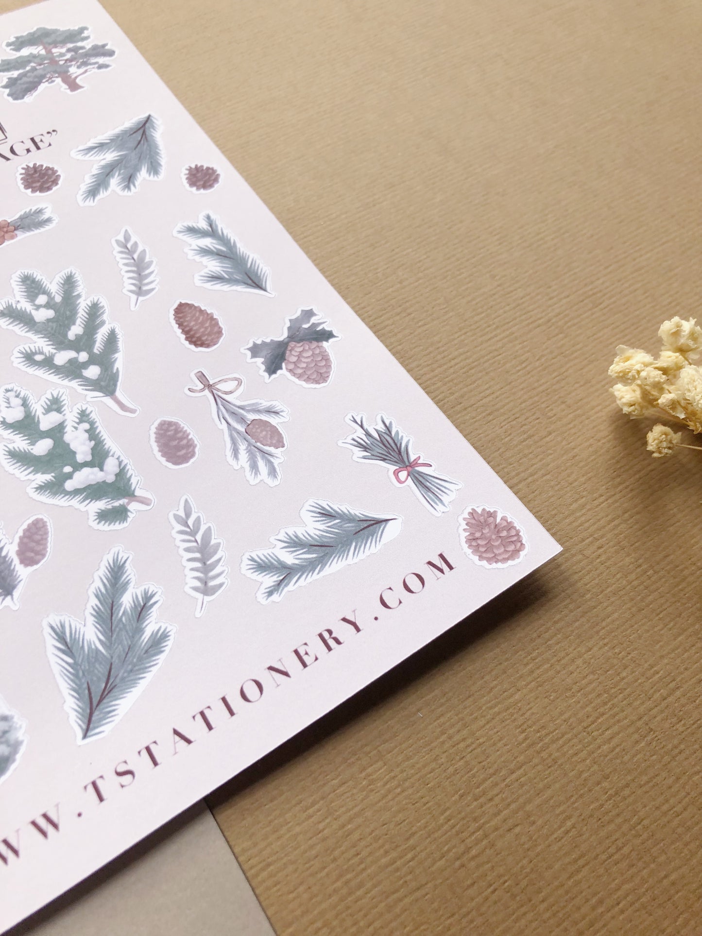 "Winter Foliage"  Sticker Sheet