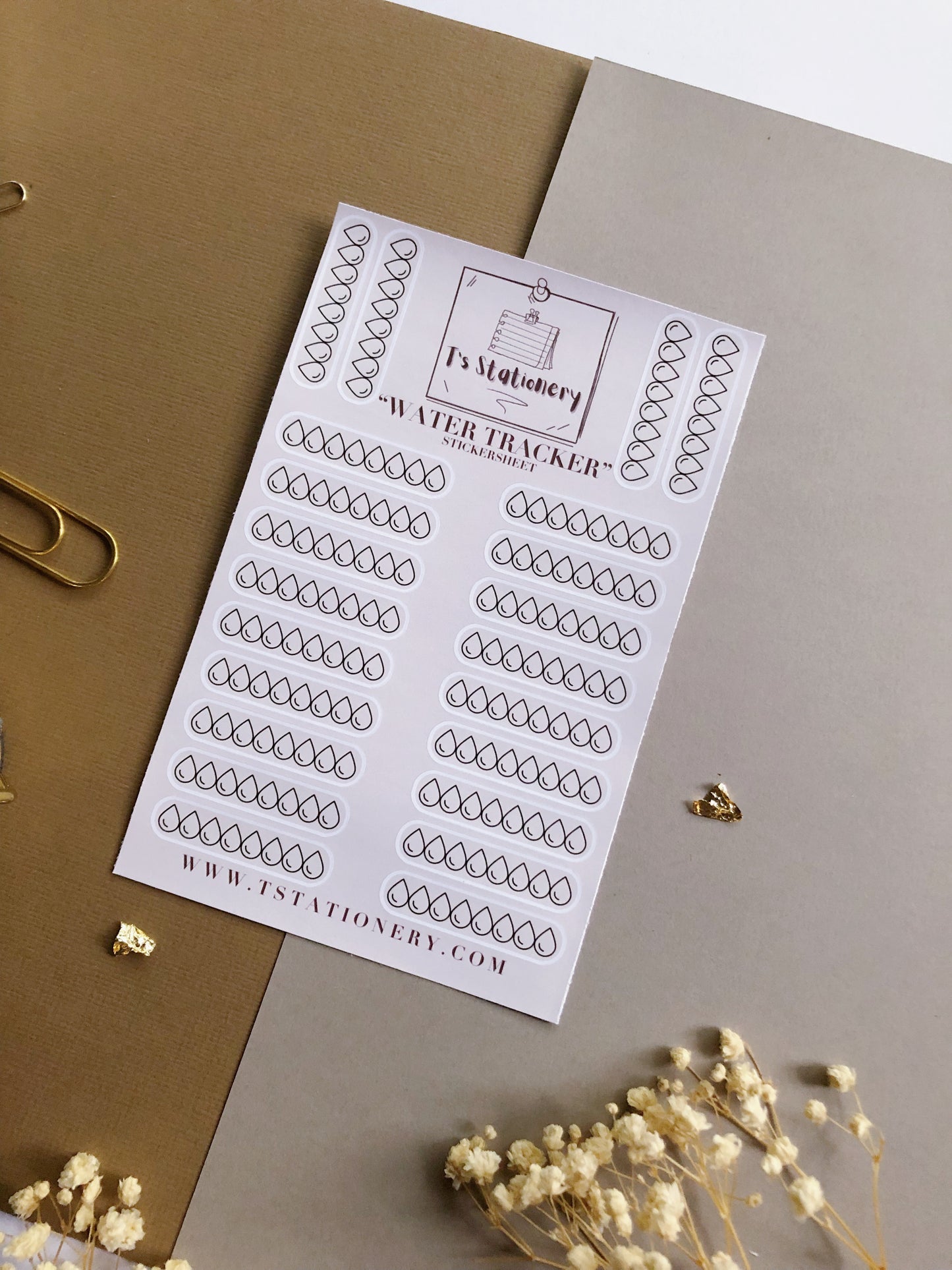 "Water Tracker" Sticker Sheet