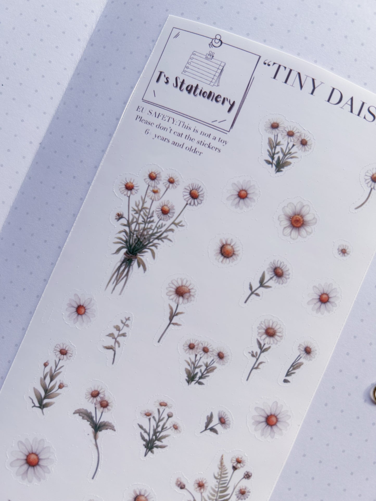 "Tiny Daisies"  Sticker Sheet