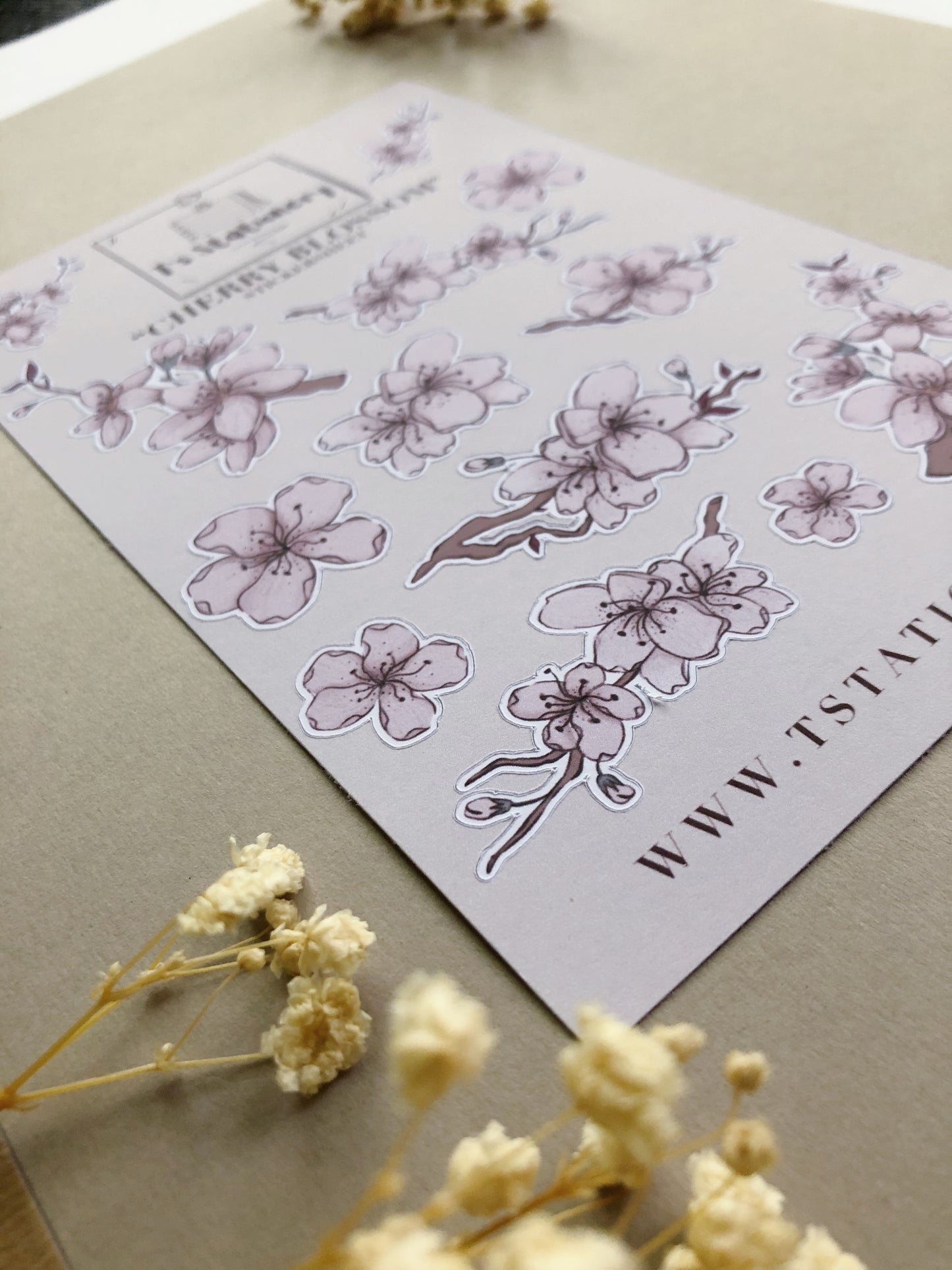 "Cherry Blossom"  Sticker Sheet