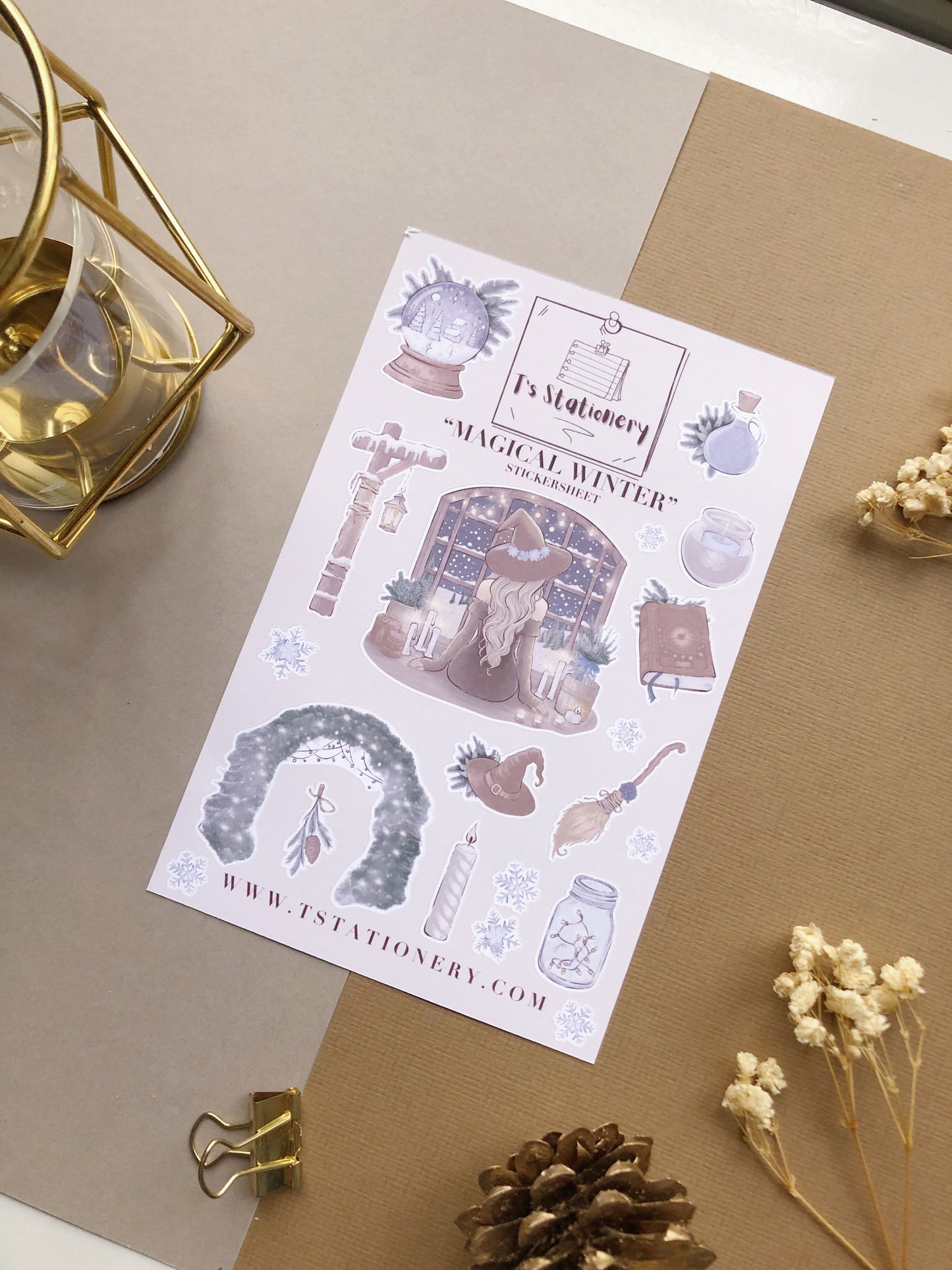 "Magical Winter"  Sticker Sheet