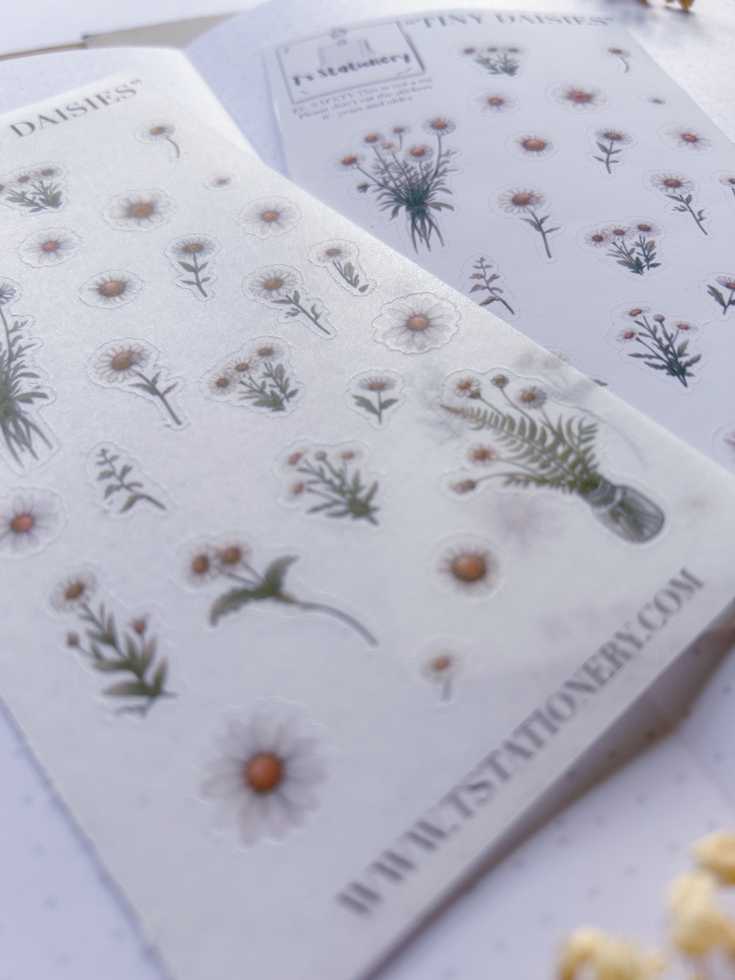 "Tiny Daisies"  Sticker Sheet