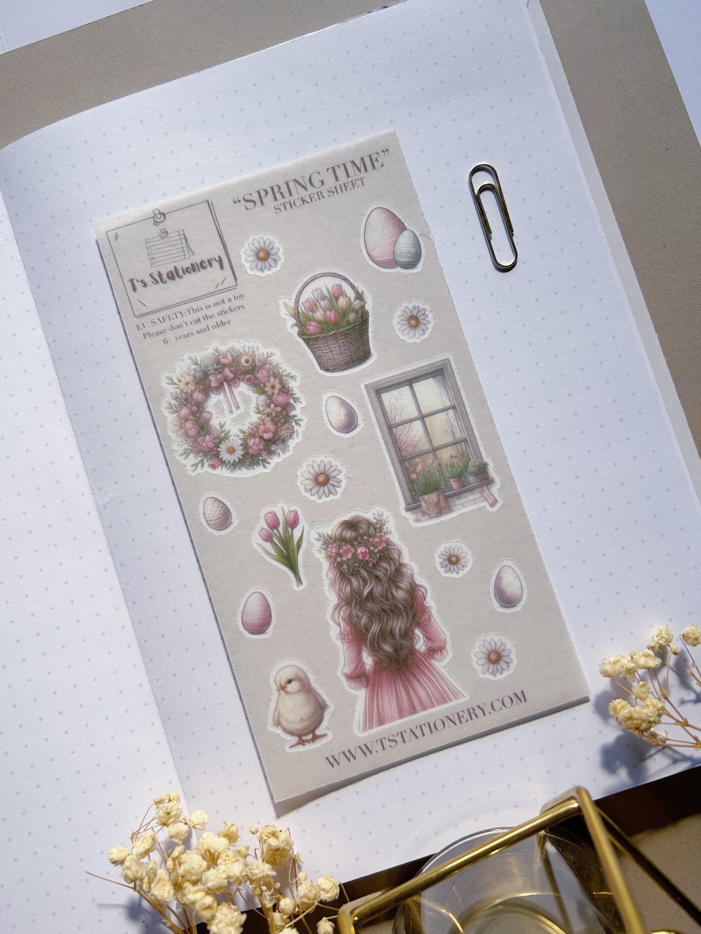 "Spring Time"  Sticker Sheet