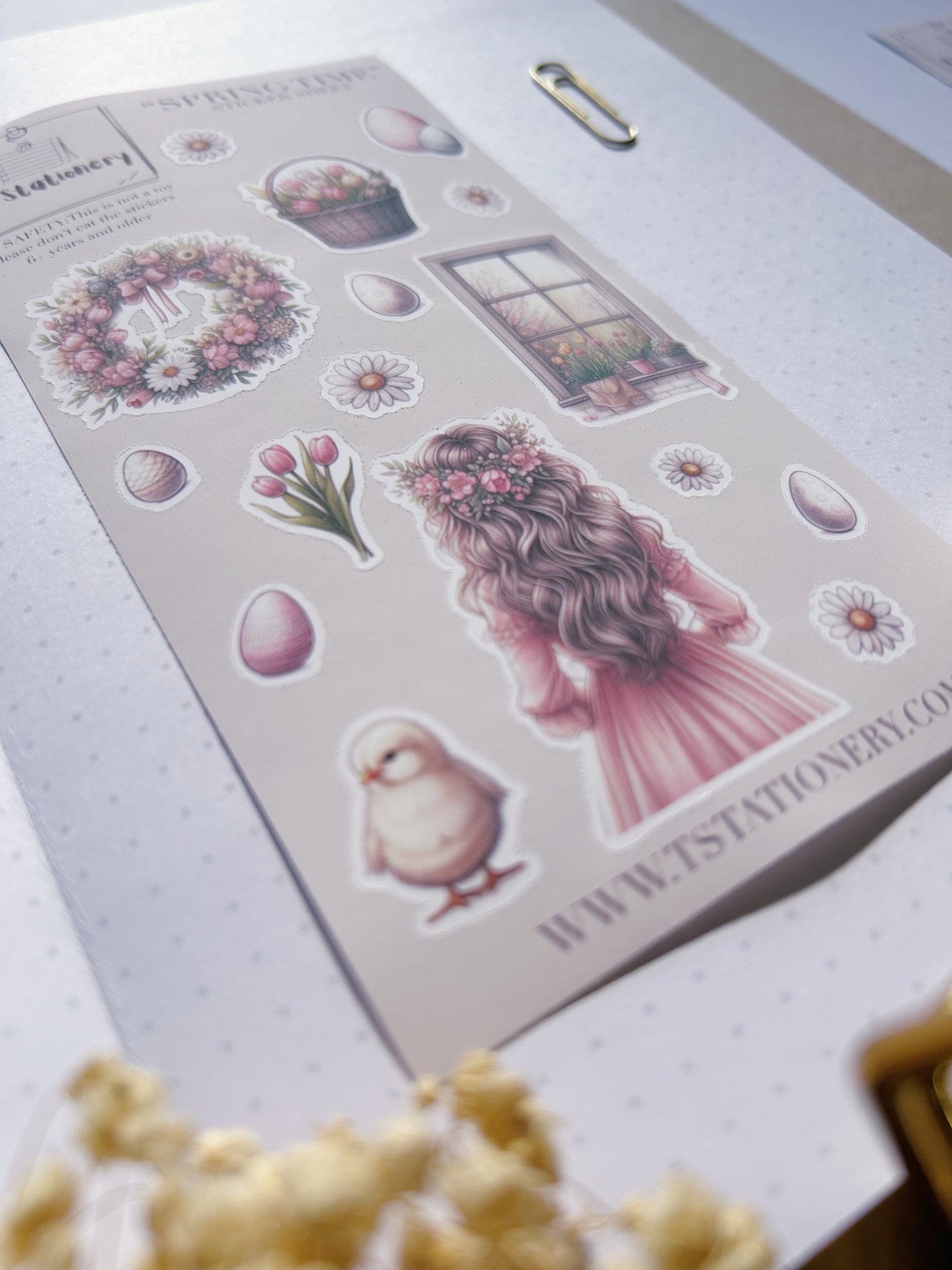 "Spring Time"  Sticker Sheet