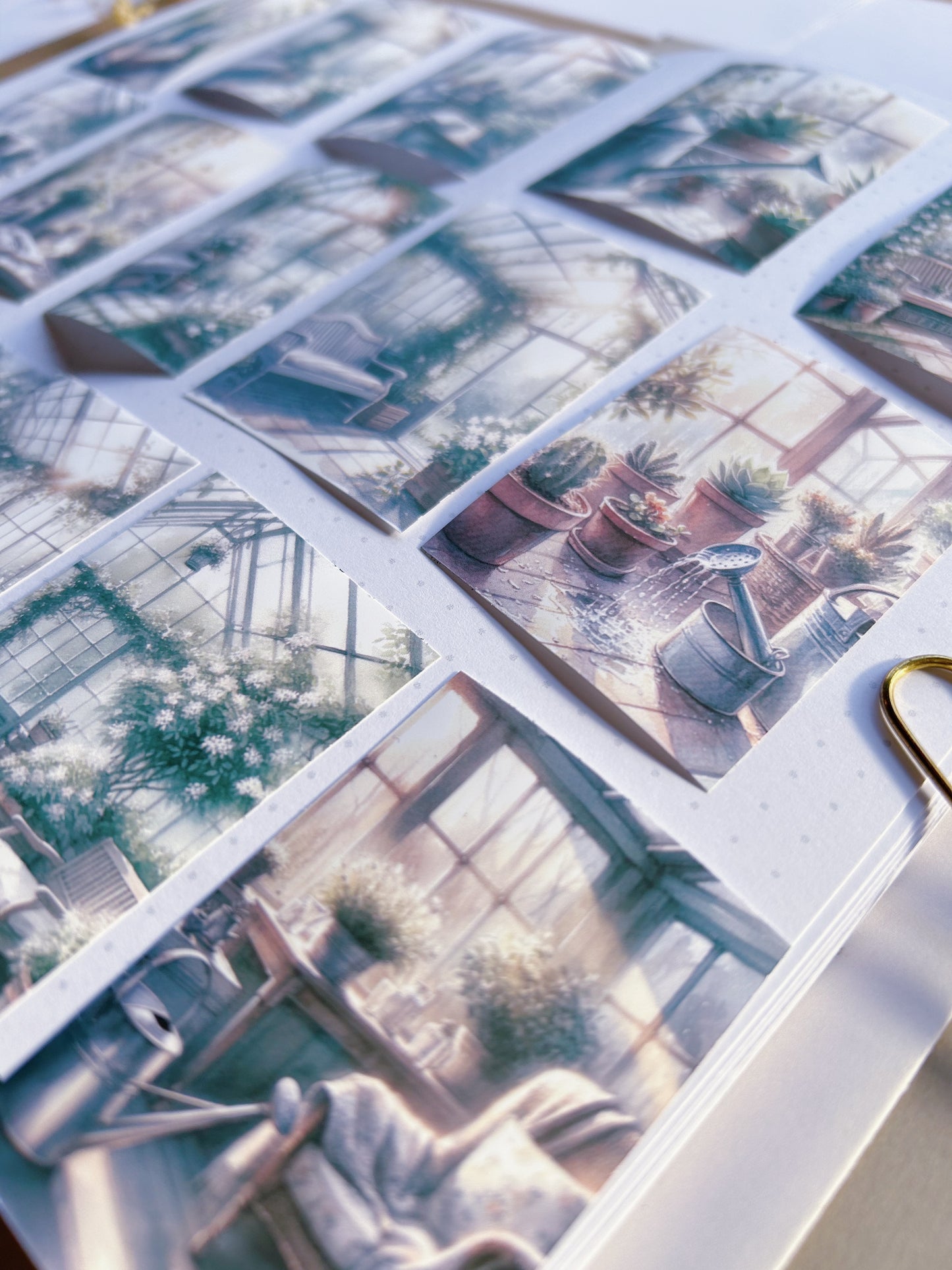 16pcs "The Greenhouse" Scenery Sticker Pack