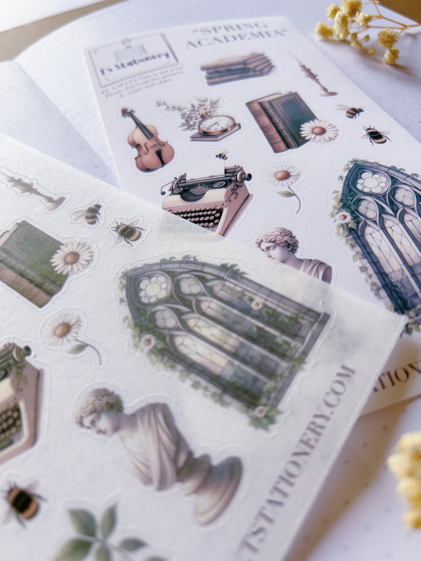 "Spring Academia"  Sticker Sheet