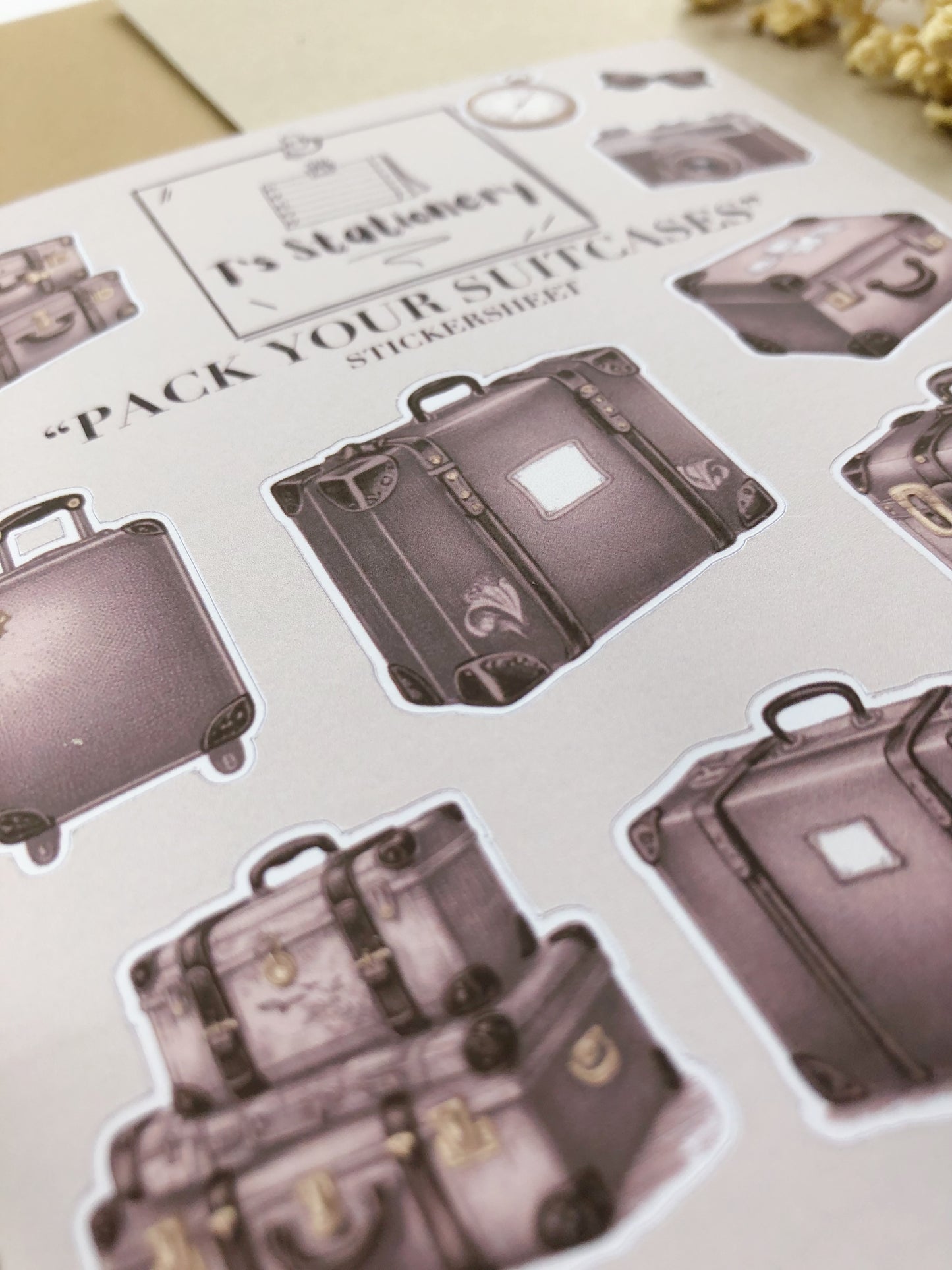 "Pack Your Suitcases" Sticker Sheet