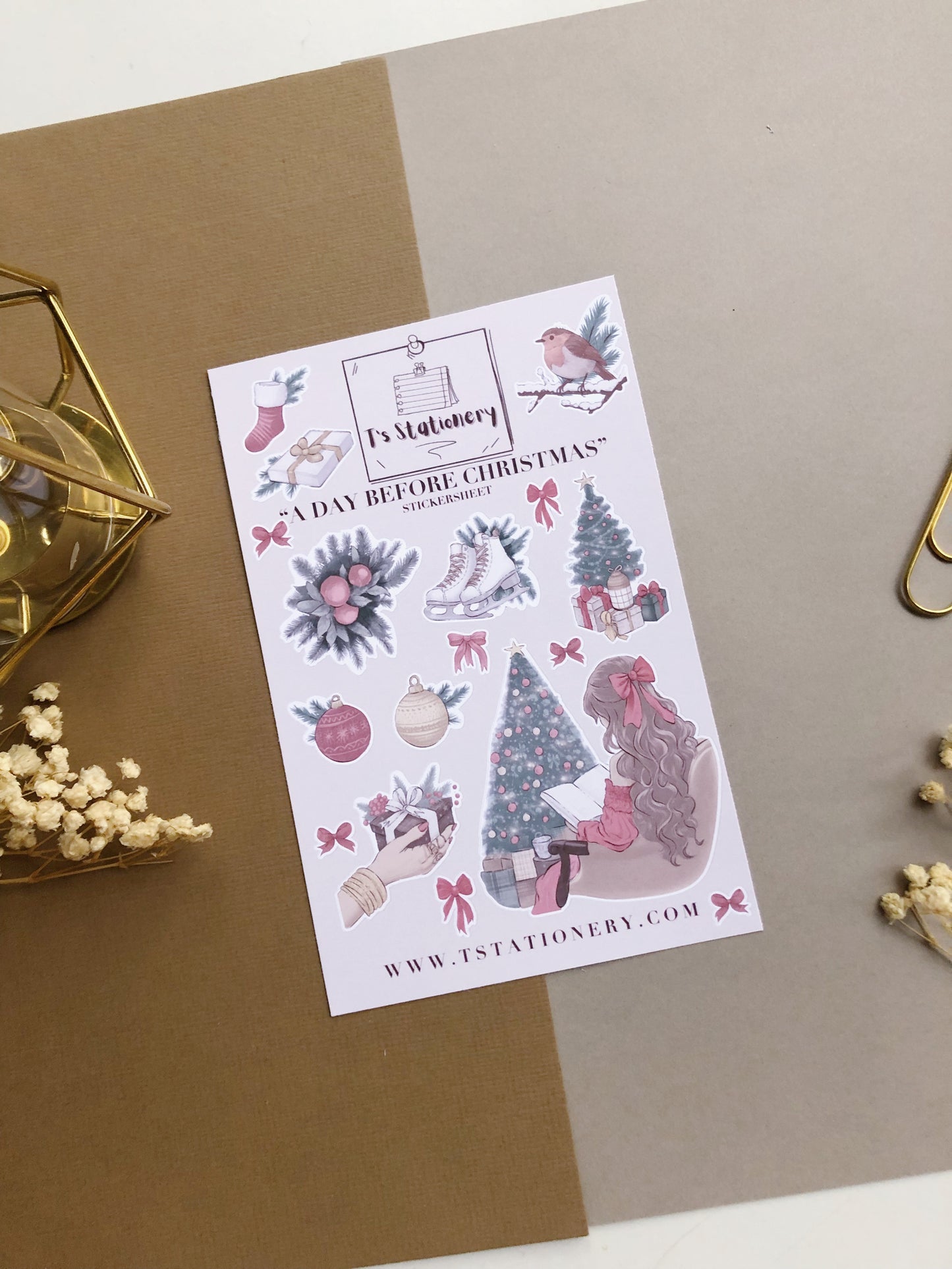 "A Day Before Christmas"  Sticker Sheet