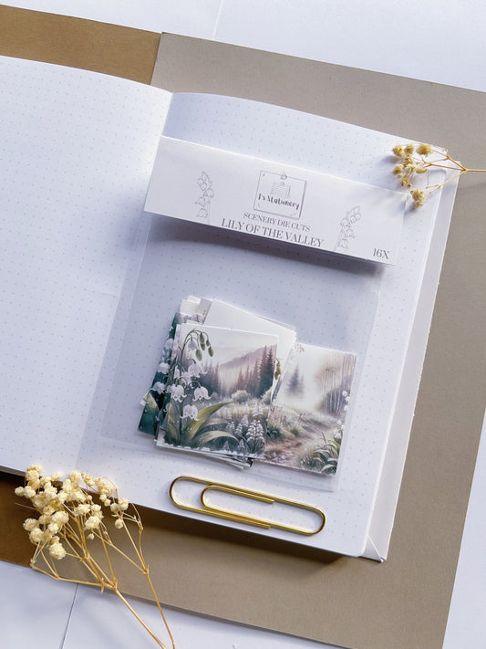 16pcs "Lily Of The Valley" Scenery Sticker Pack