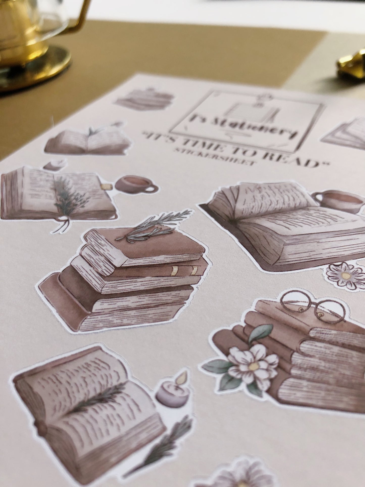 "It's Time To Read"  Sticker Sheet