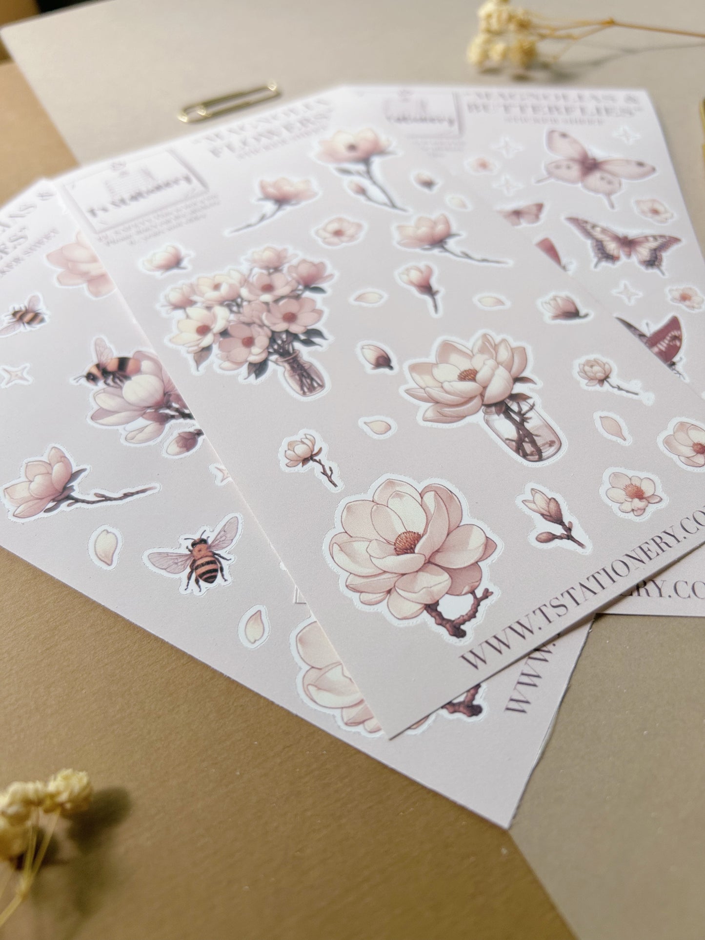 "Spring Sticker Set Of 3"
