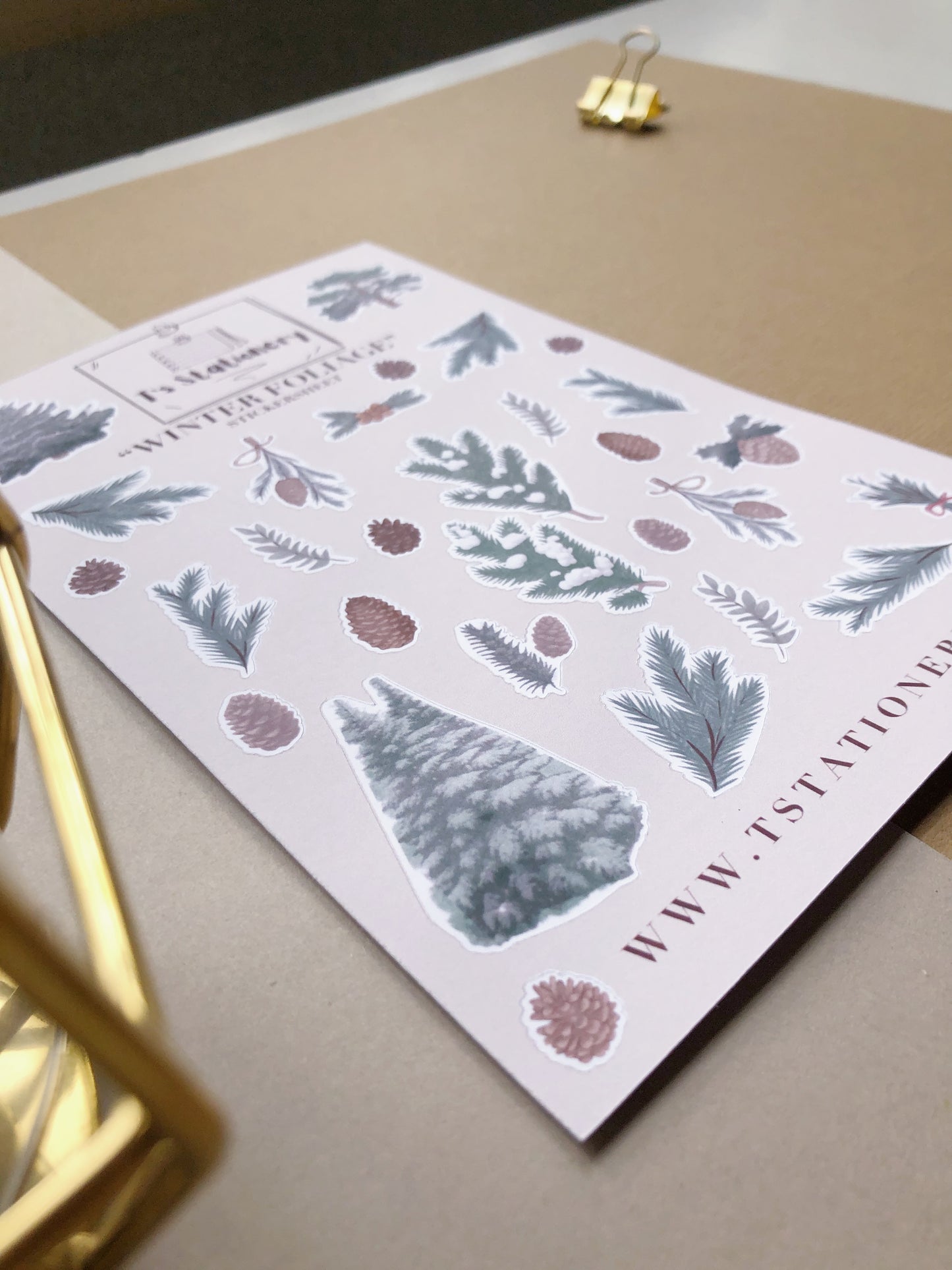 "Winter Foliage"  Sticker Sheet