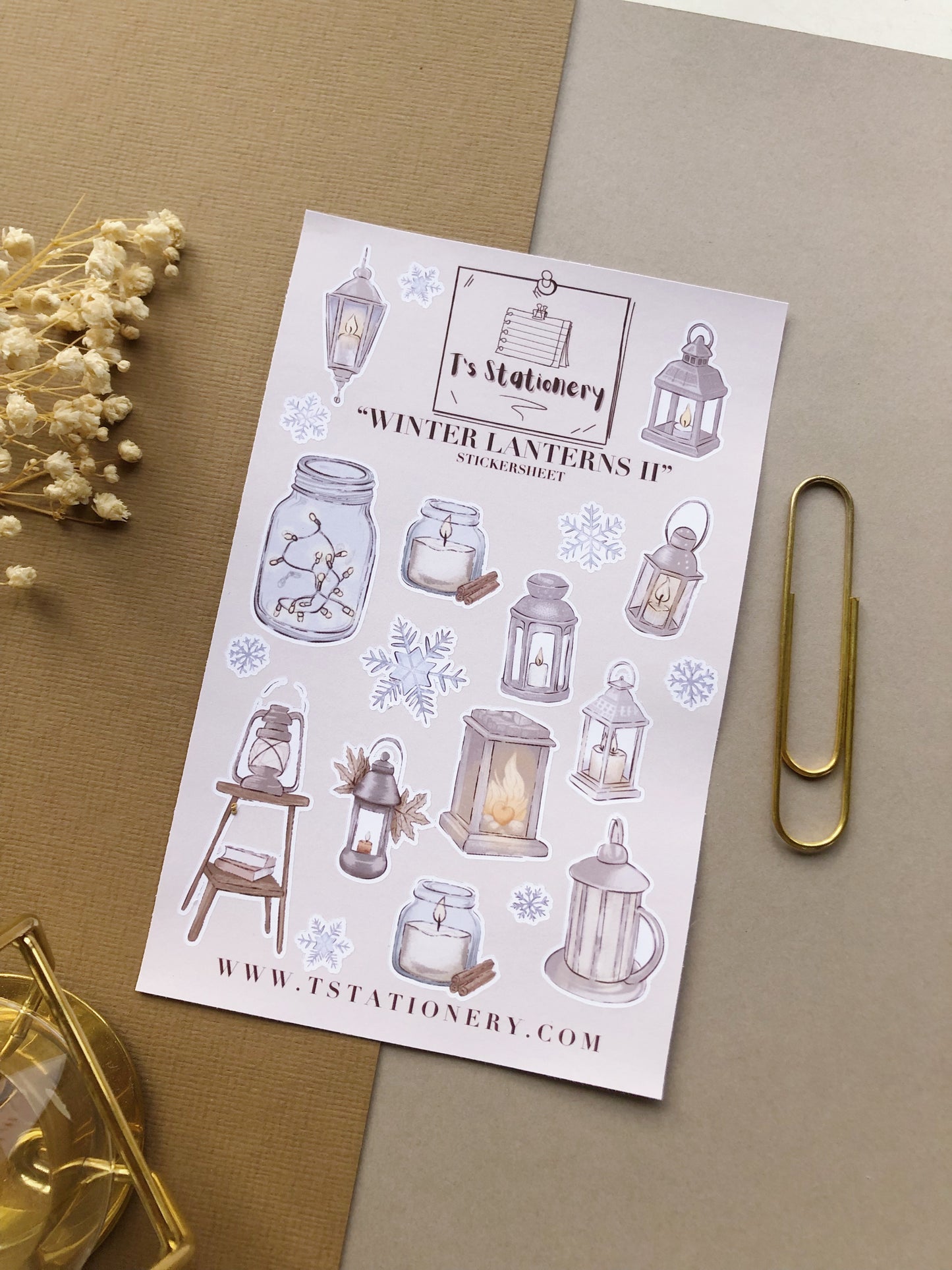 Winter Sticker Set Of 3