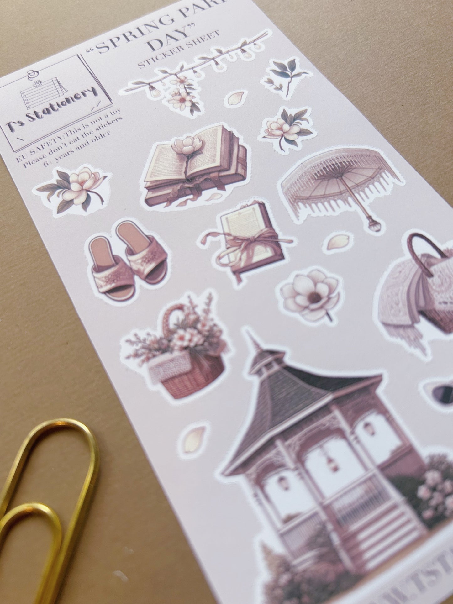 "Spring Park Day"  Sticker Sheet