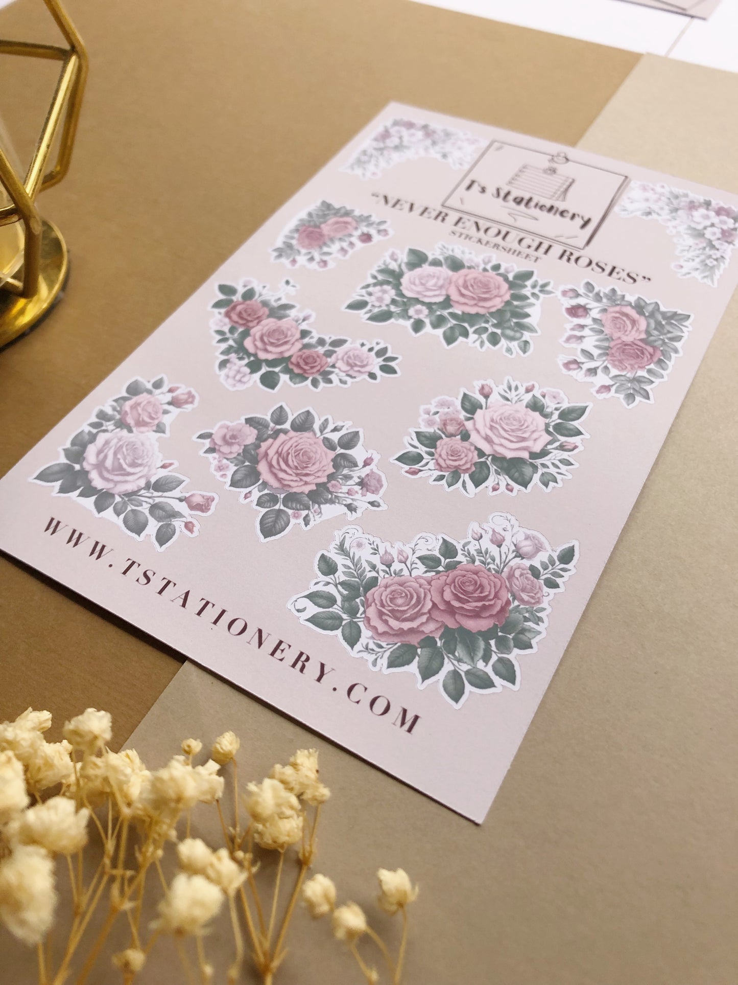 "Never Enough Roses" Sticker Sheet