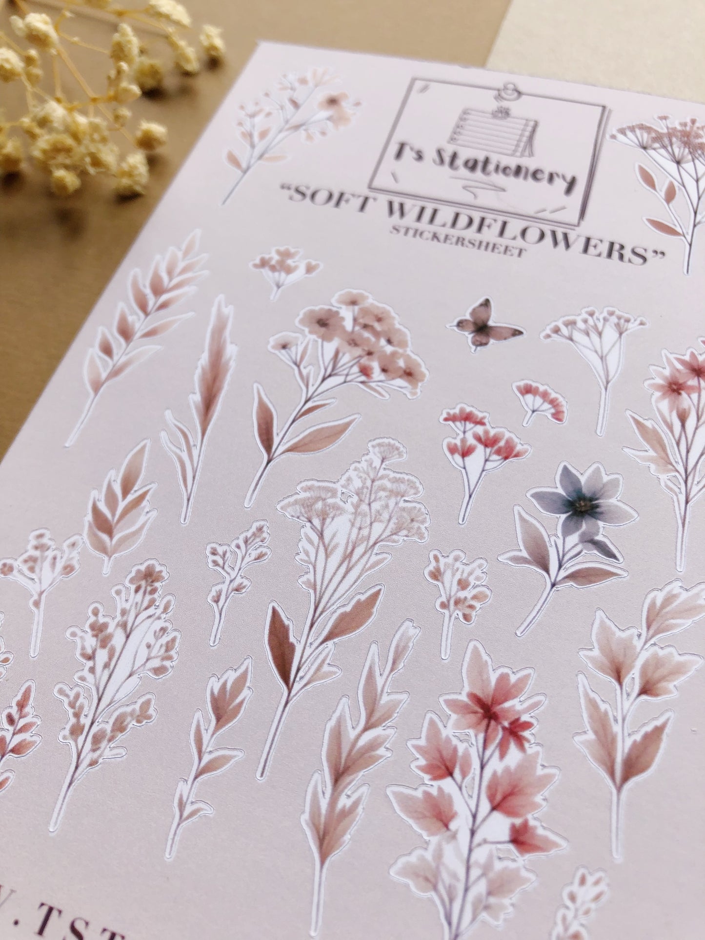 "Soft Wildflowers"  Sticker Sheet