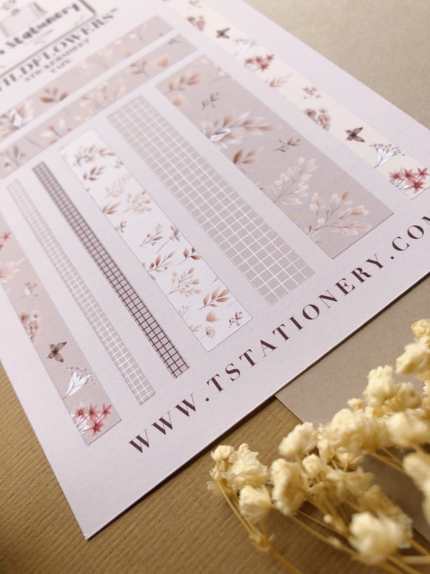 "Wildflower" Sticker Sheet Tape