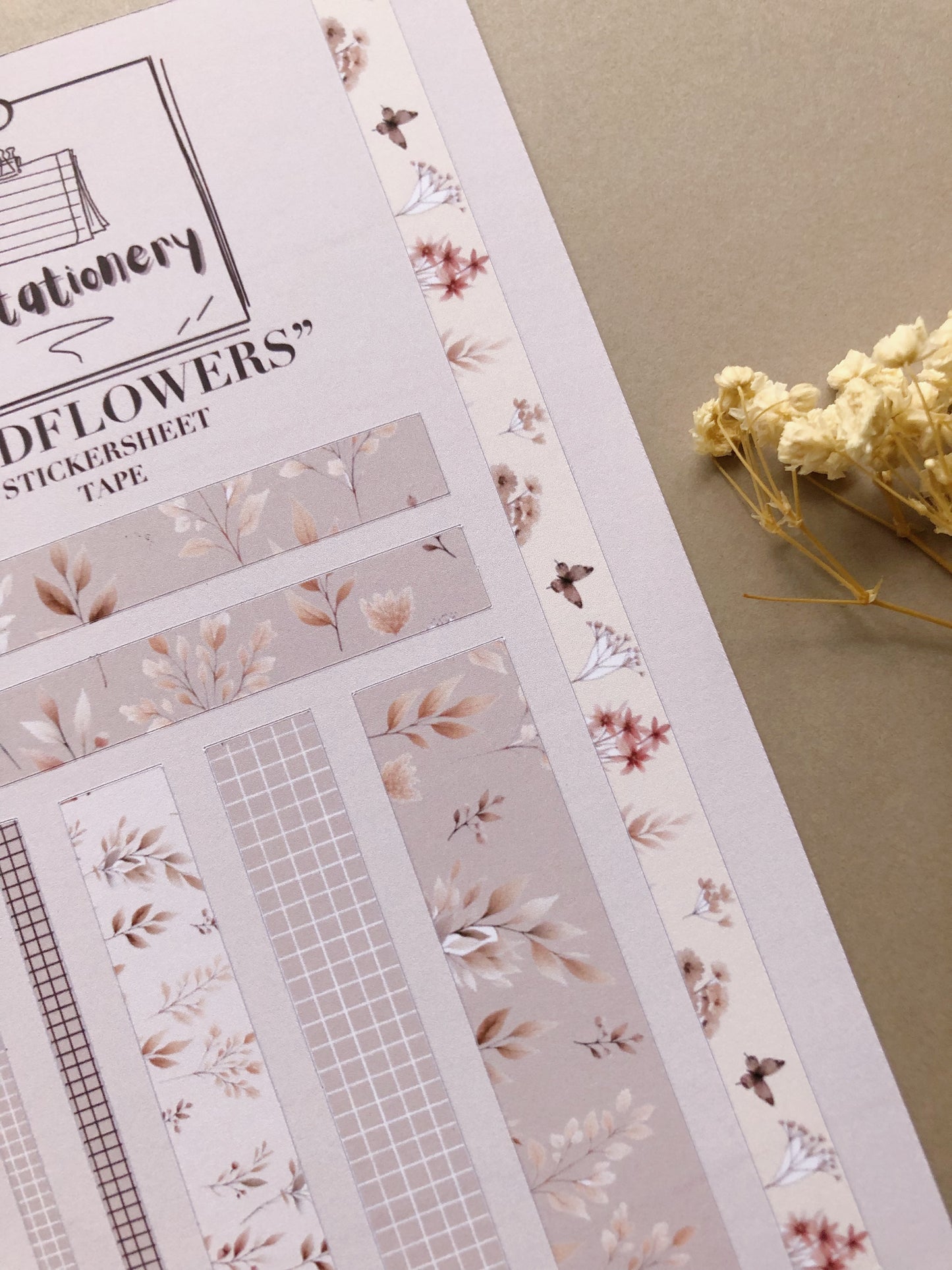 "Wildflower" Sticker Sheet Tape
