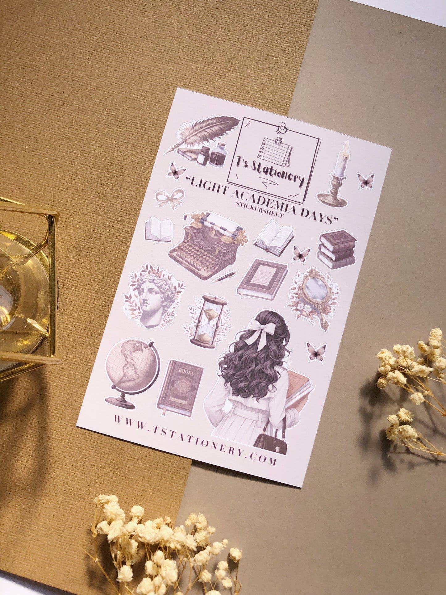 "Light Academia Days" Sticker Sheet