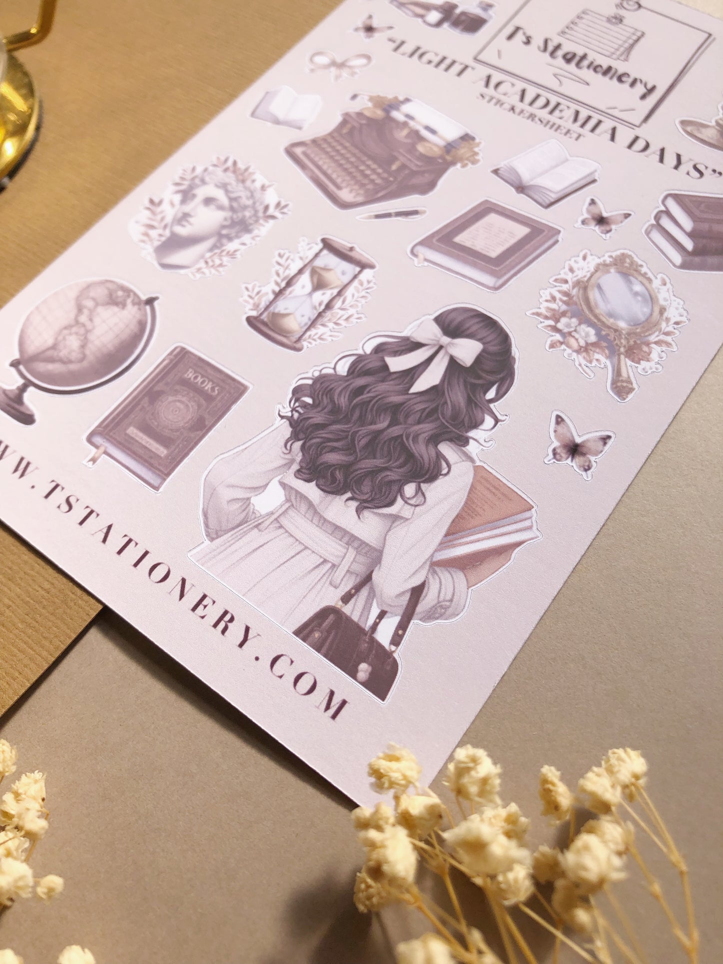 "Light Academia Days" Sticker Sheet