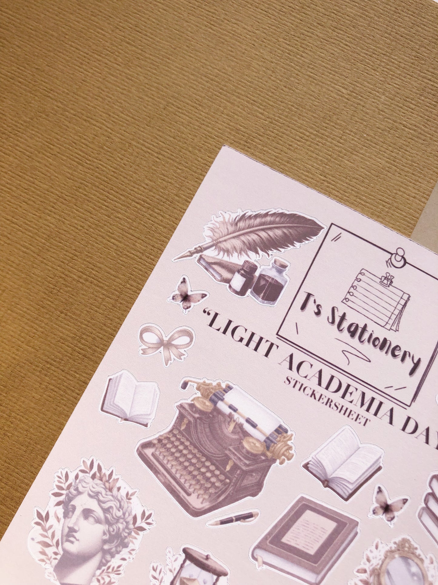 "Light Academia Days" Sticker Sheet