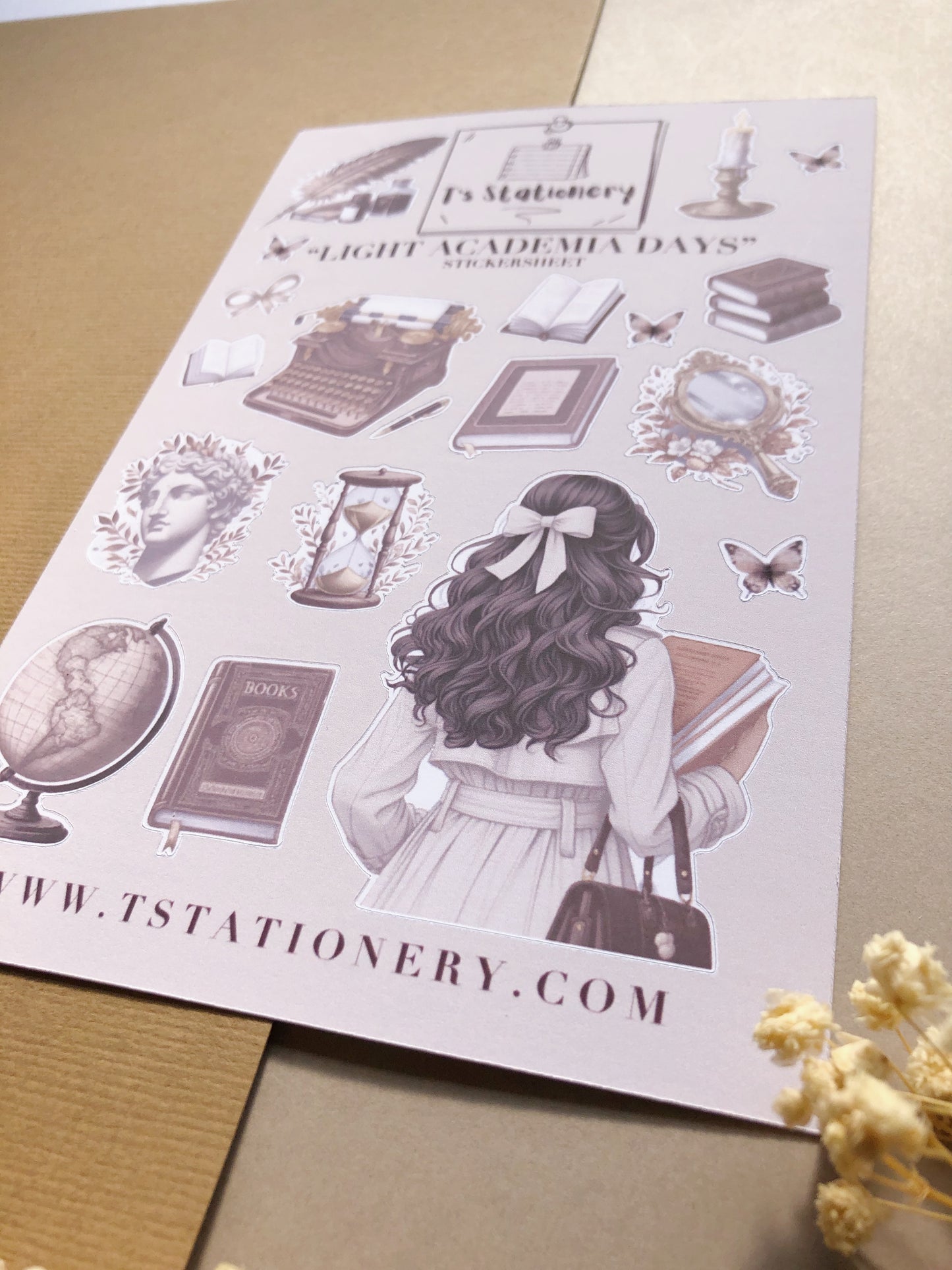 "Light Academia Days" Sticker Sheet