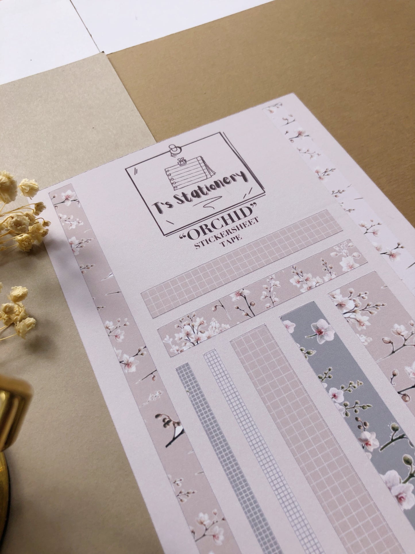 "Orchid" Sticker Sheet Tape