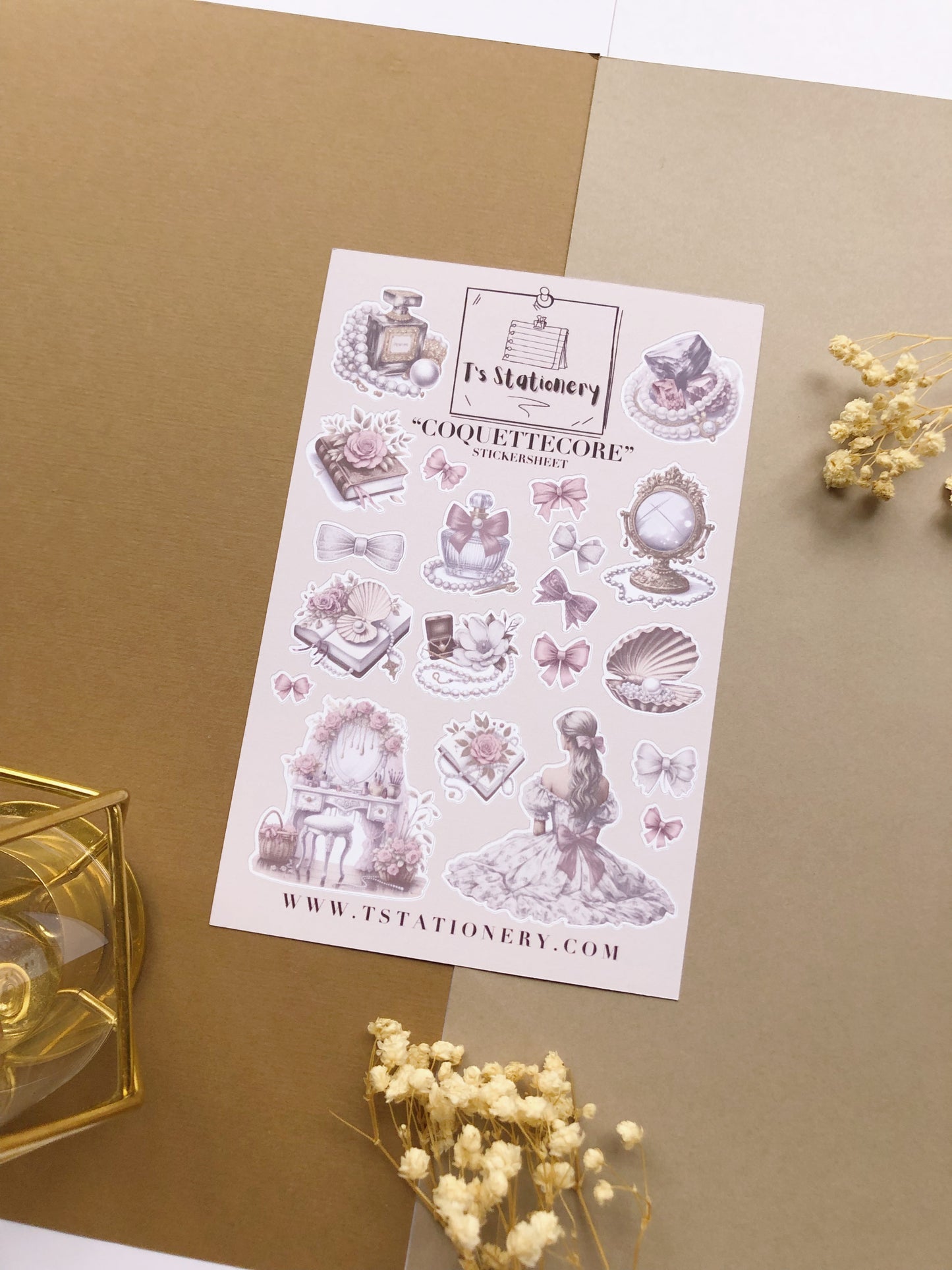"Coquettecore" Sticker Sheet
