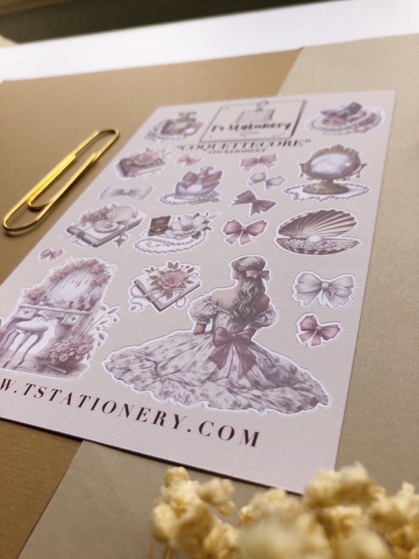 "Coquettecore" Sticker Sheet