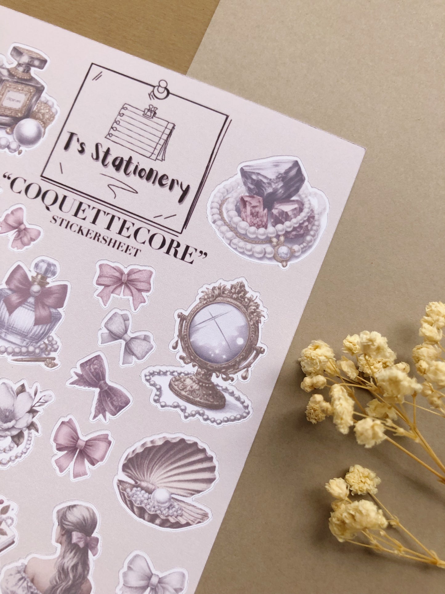"Coquettecore" Sticker Sheet