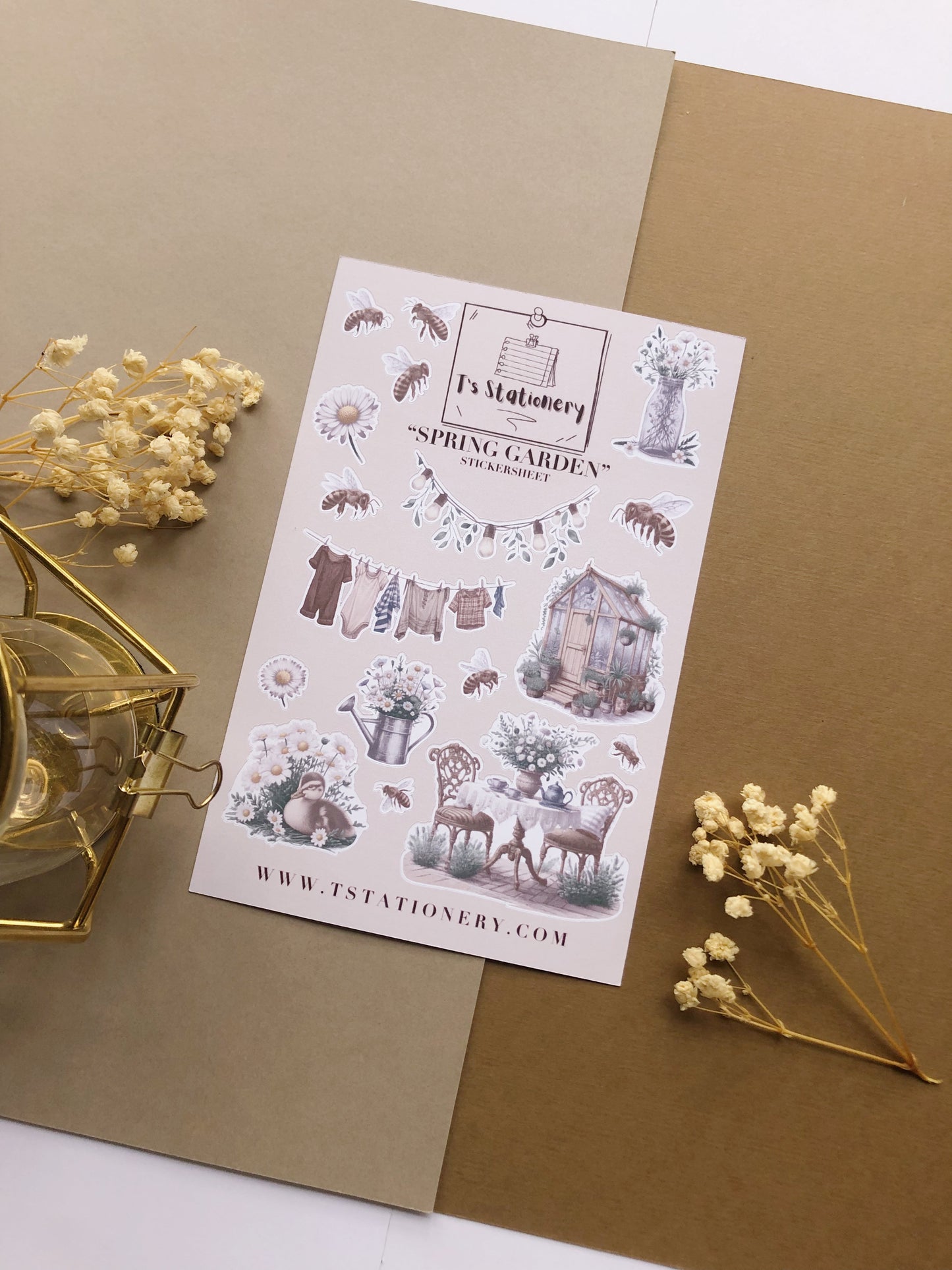 "Spring Garden" Sticker Sheet