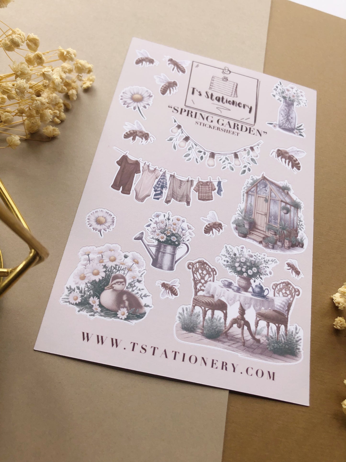 "Spring Garden" Sticker Sheet