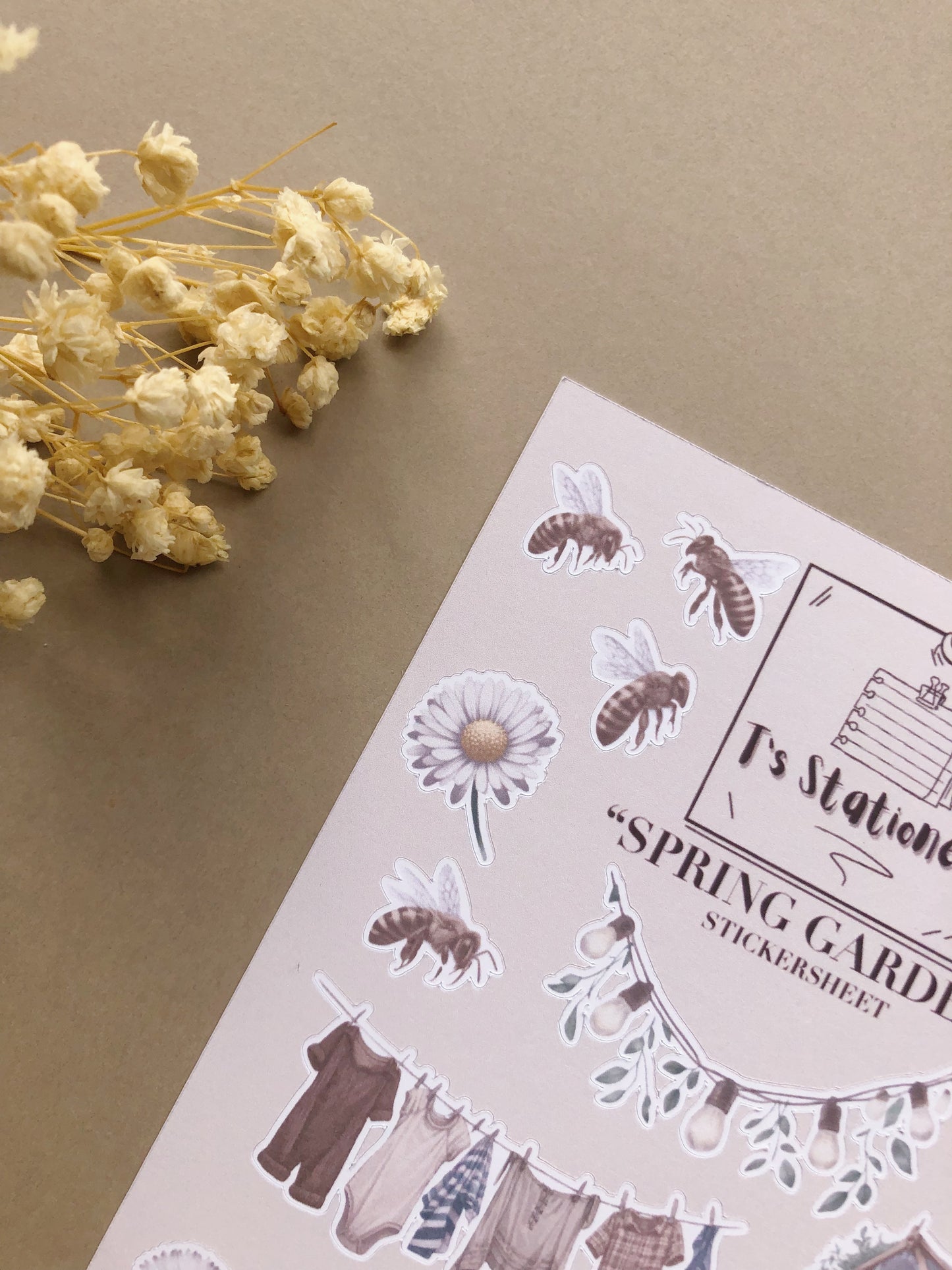 "Spring Garden" Sticker Sheet