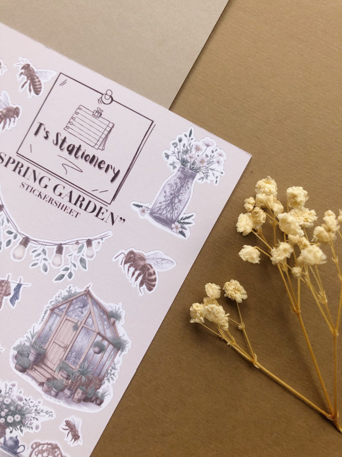 "Spring Garden" Sticker Sheet