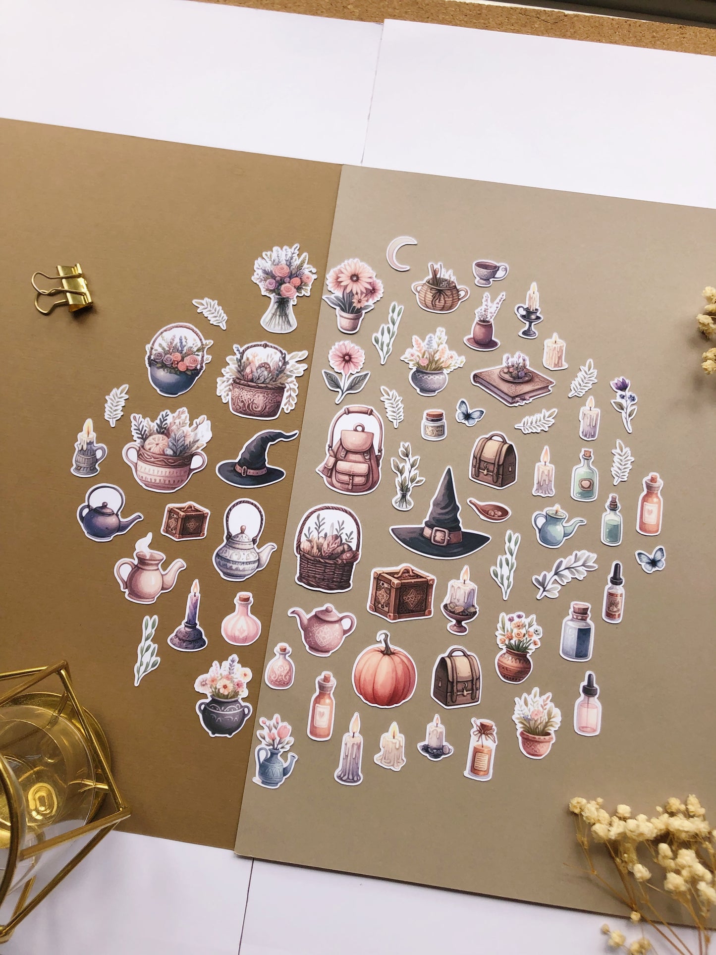 "65Pcs XL Witchy Spring" Sticker Pack