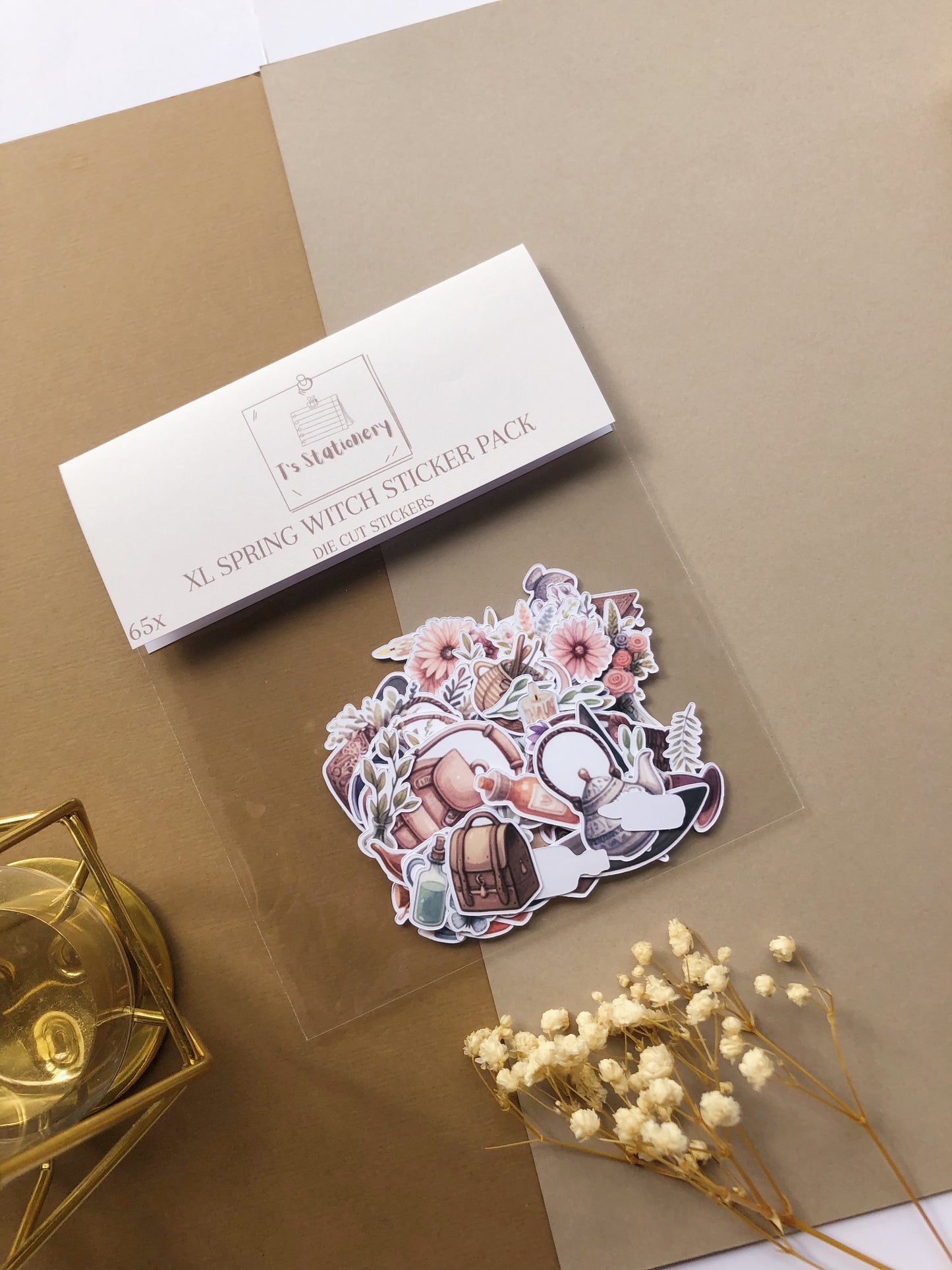 "65Pcs XL Witchy Spring" Sticker Pack