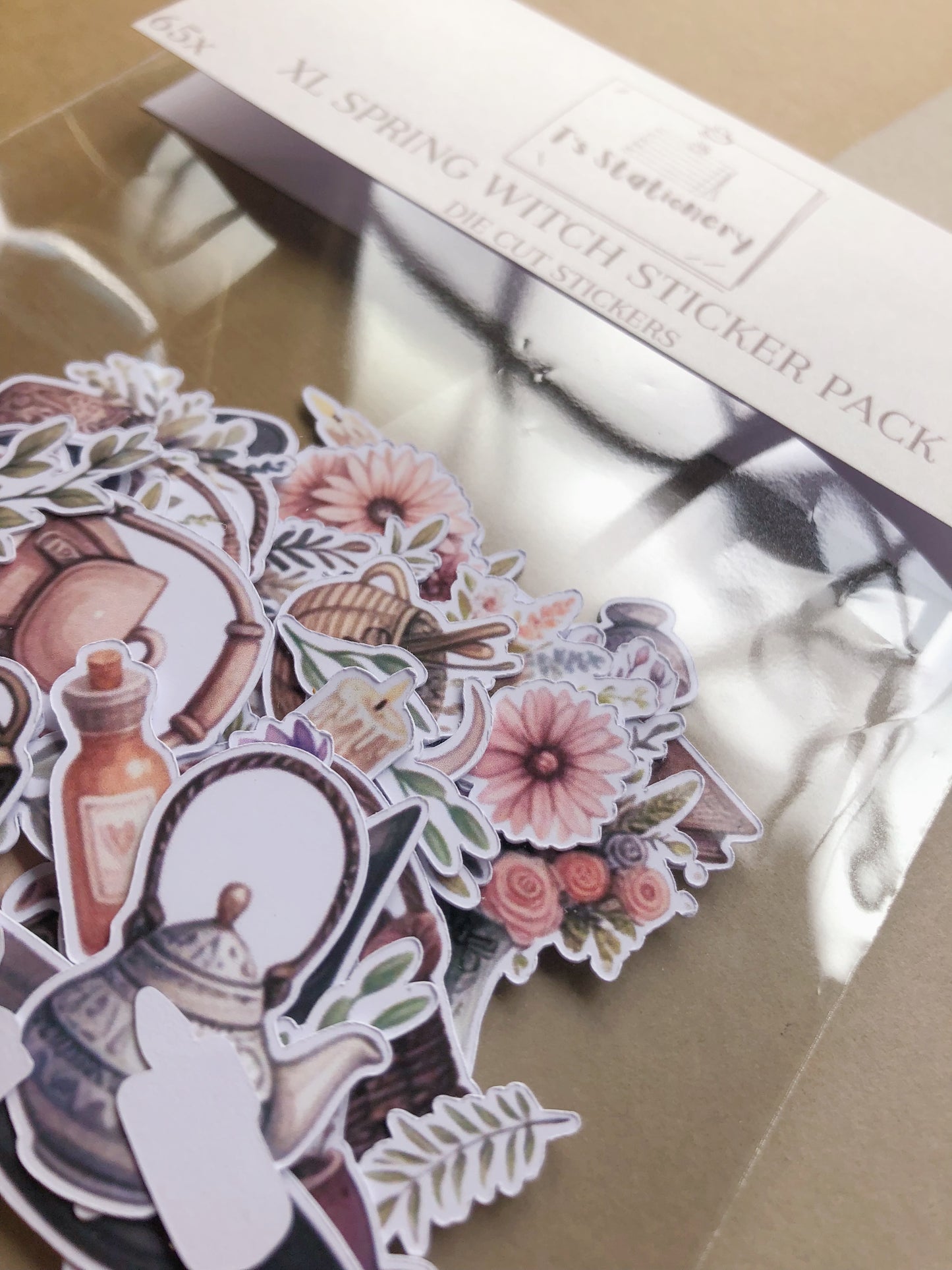 "65Pcs XL Witchy Spring" Sticker Pack