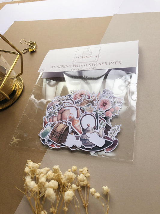 "65Pcs XL Witchy Spring" Sticker Pack