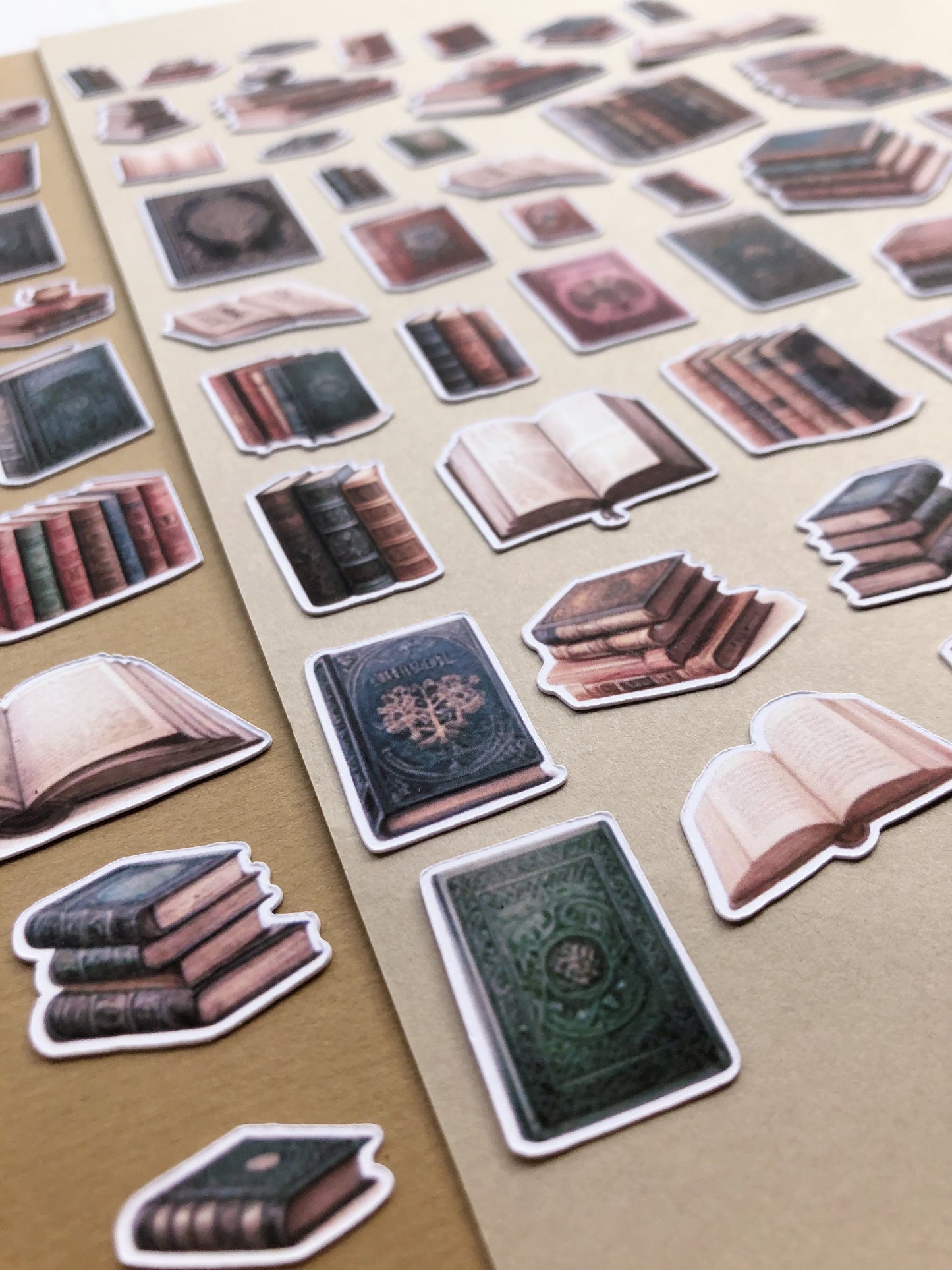 "65Pcs XL Antique Books" Sticker Pack