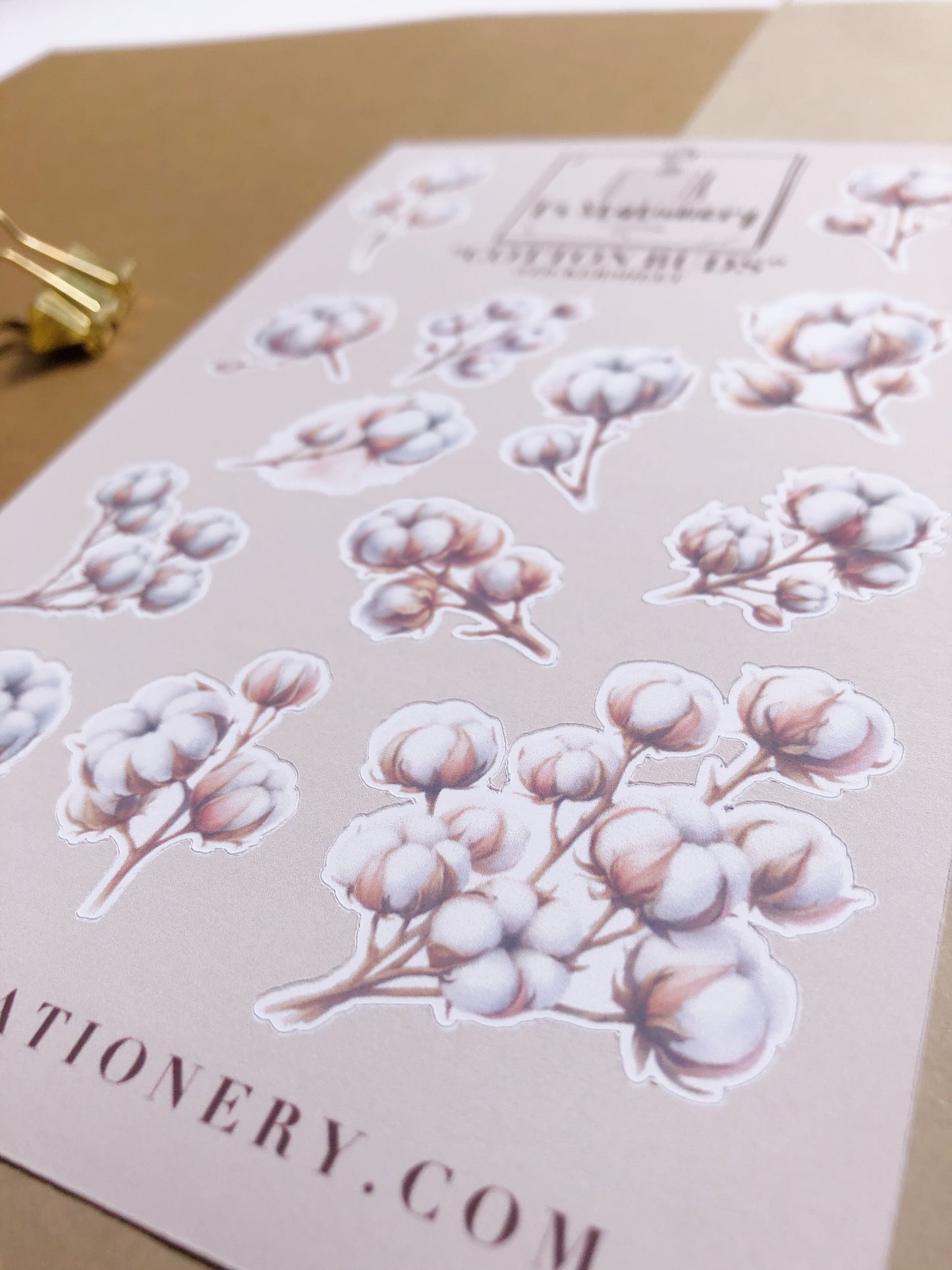 "Cotton Buds" Sticker Sheet