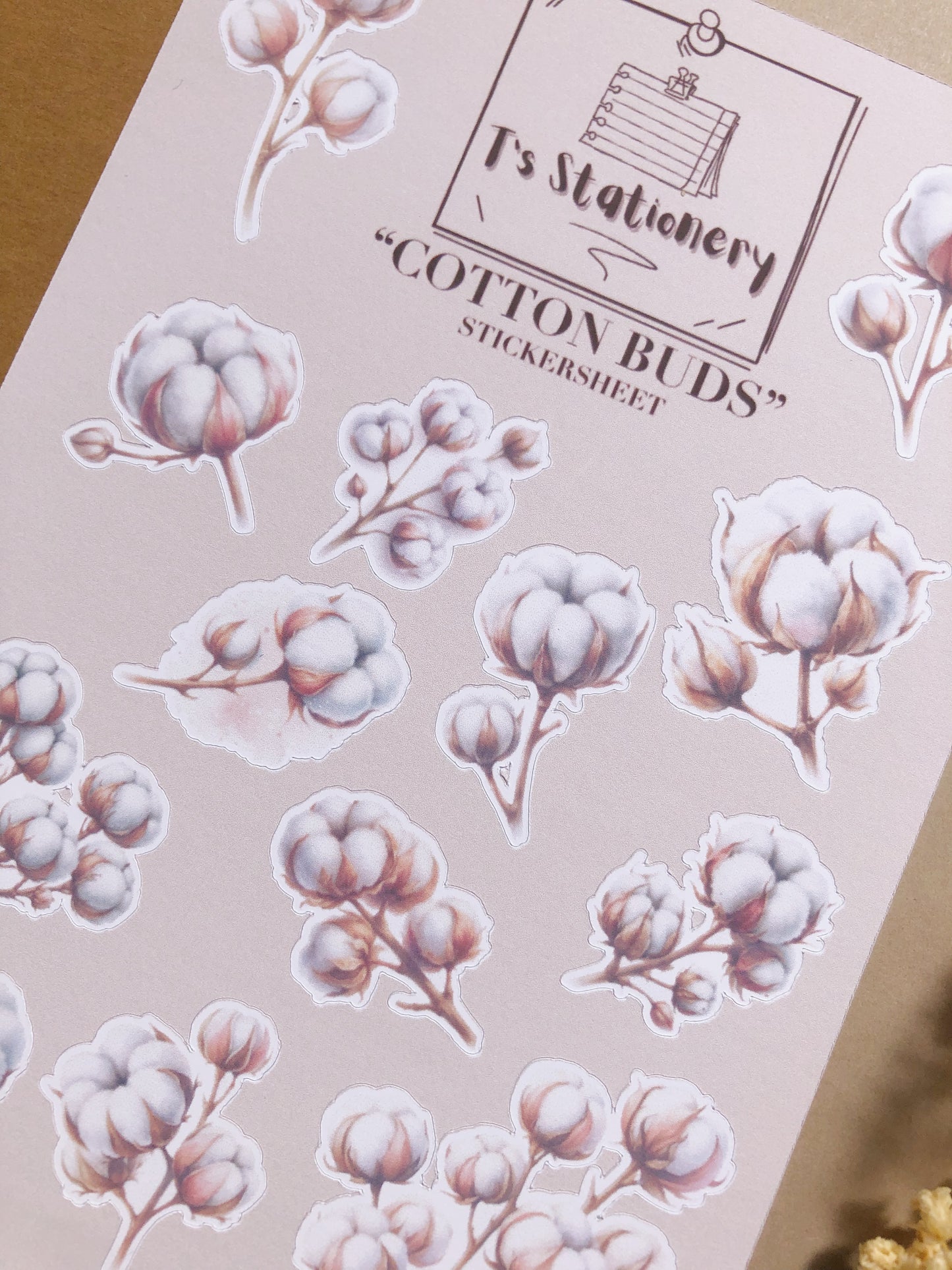 "Cotton Buds" Sticker Sheet