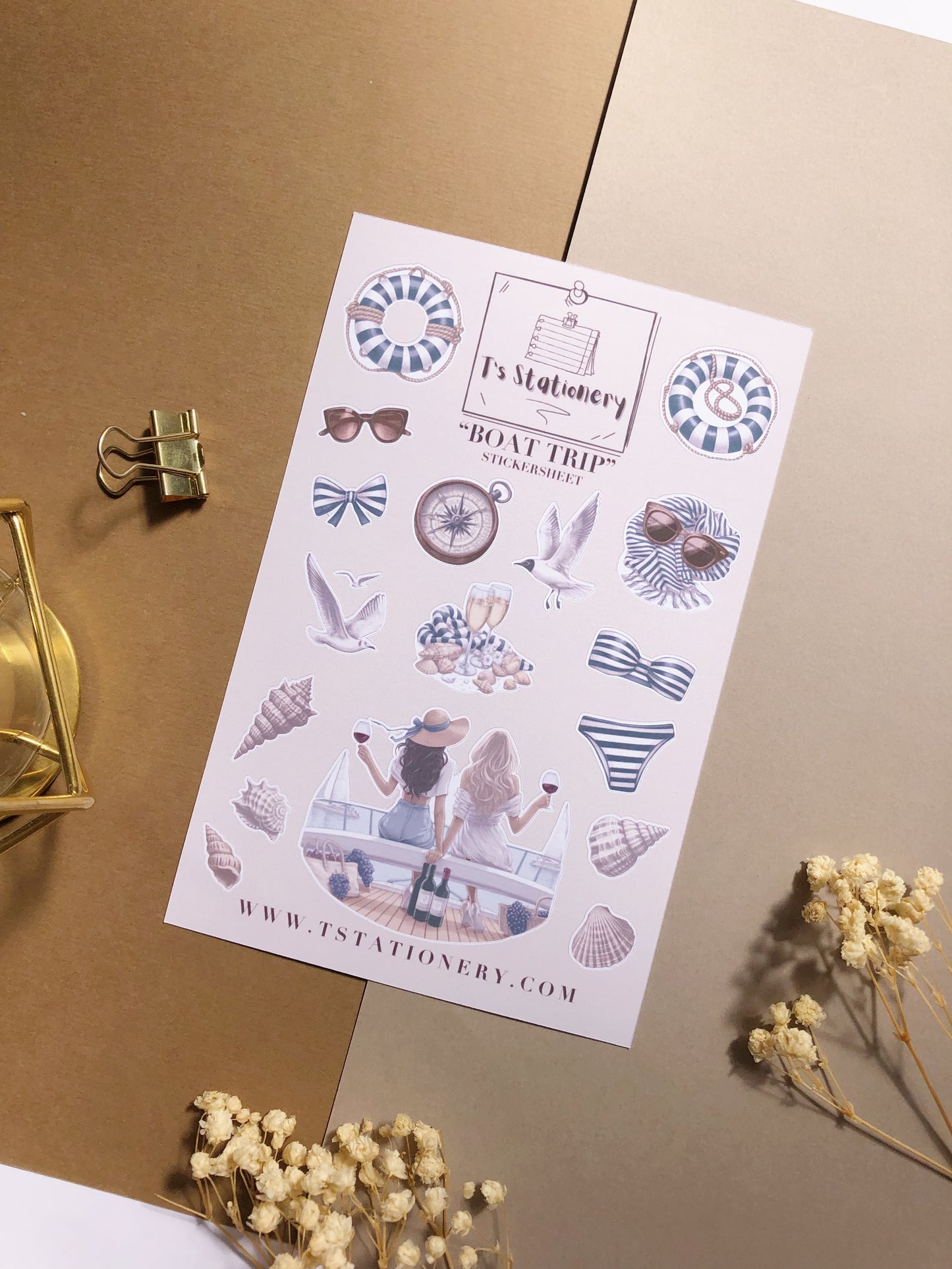 "Boat Trip" Sticker Sheet